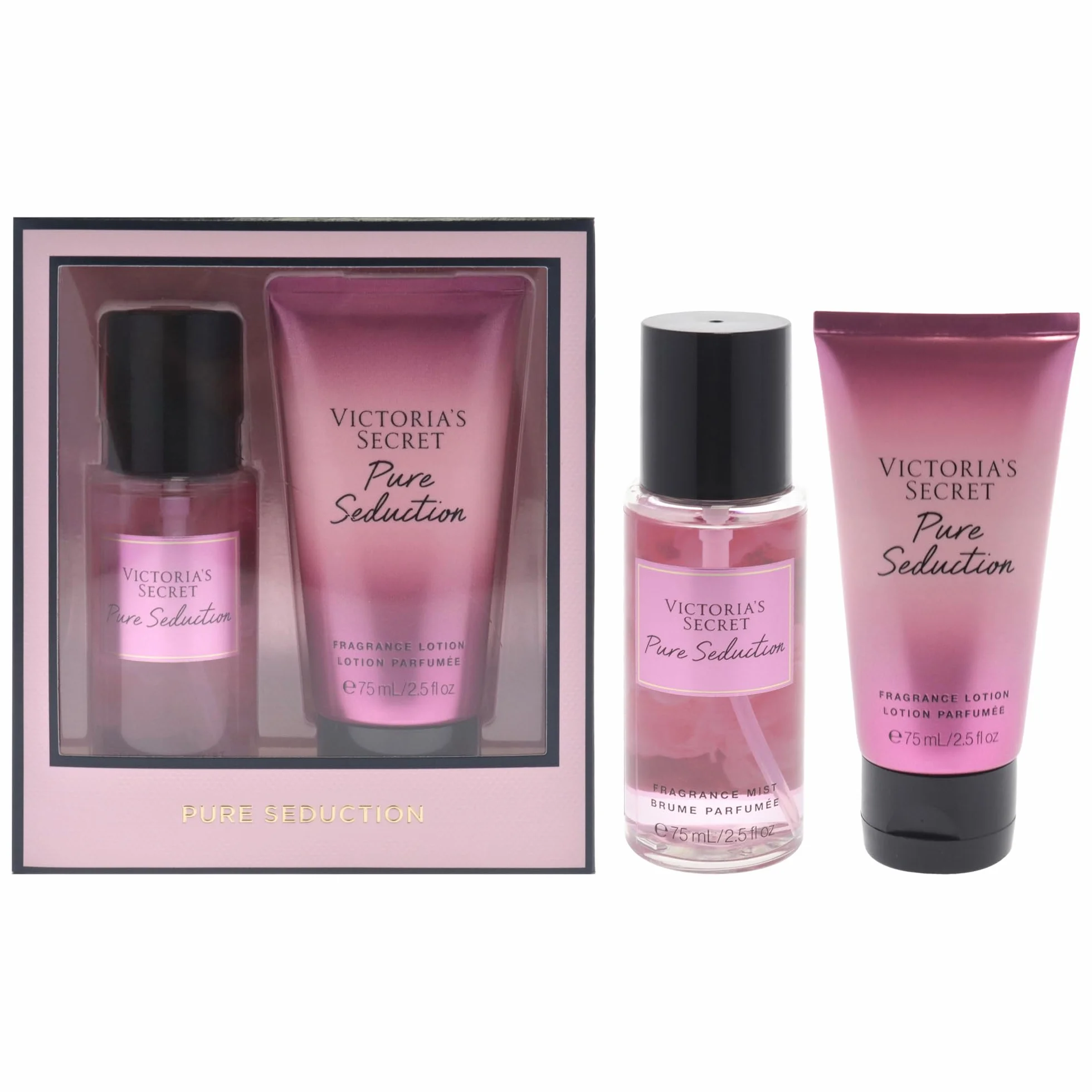 Pure Seduction Set di Victoria's Secret per donne, set regalo 2 pezzi, 65 ml, lozione profumata