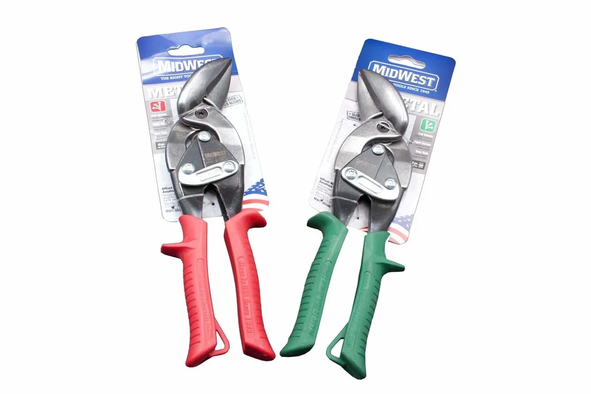 Forbici lamiera Mid West DX Verde SX Rossa Coppia