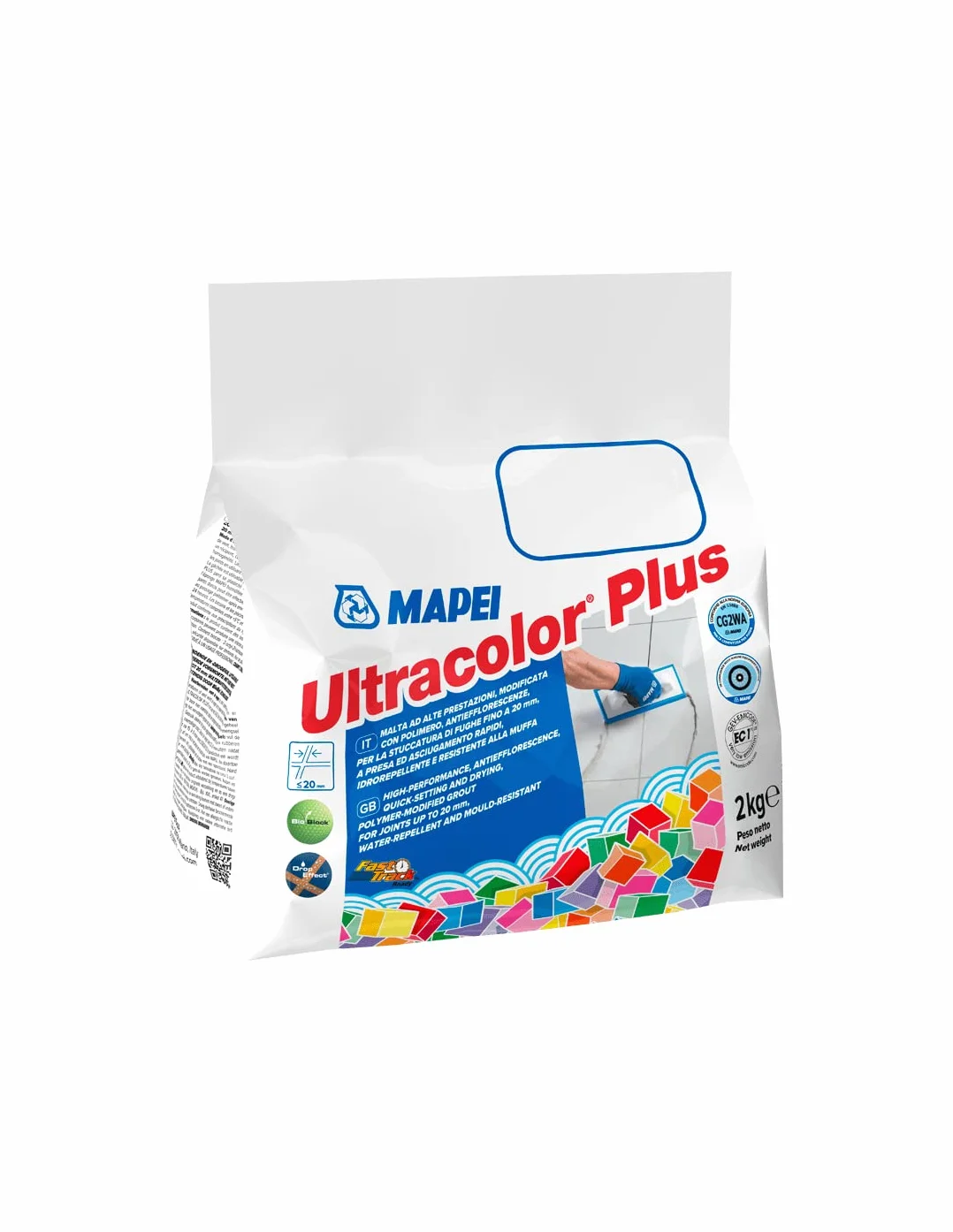 Mapei Ultracolor Plus 111 zaprawa fugowa szara srebrna 2 kg