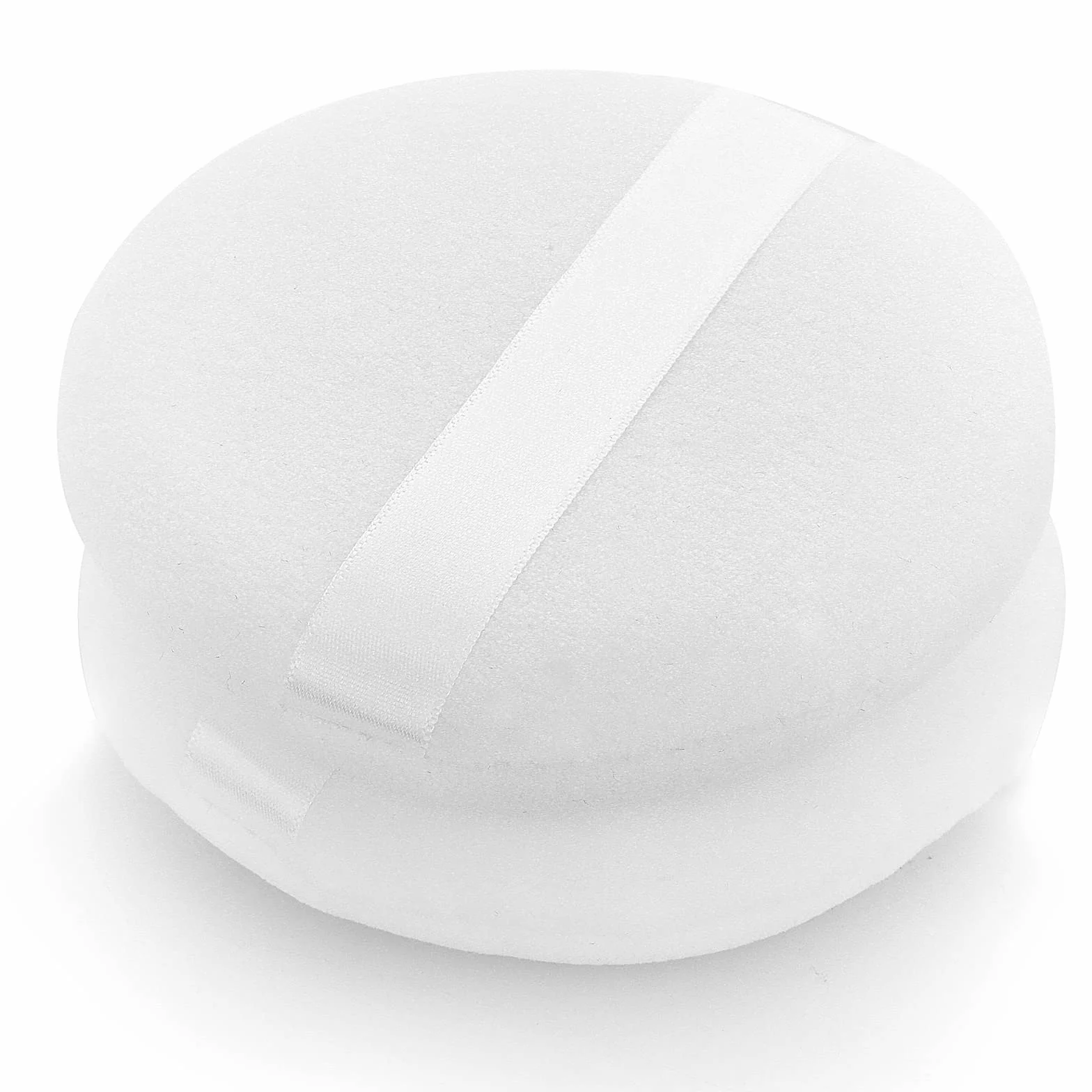 Sibba Soffio rotondo in polvere da 4 pollici ultra morbido lavabile riutilizzabile in velluto grande viso viso cipria soffio in polvere sciolto strumento di trucco asciutto bagnato