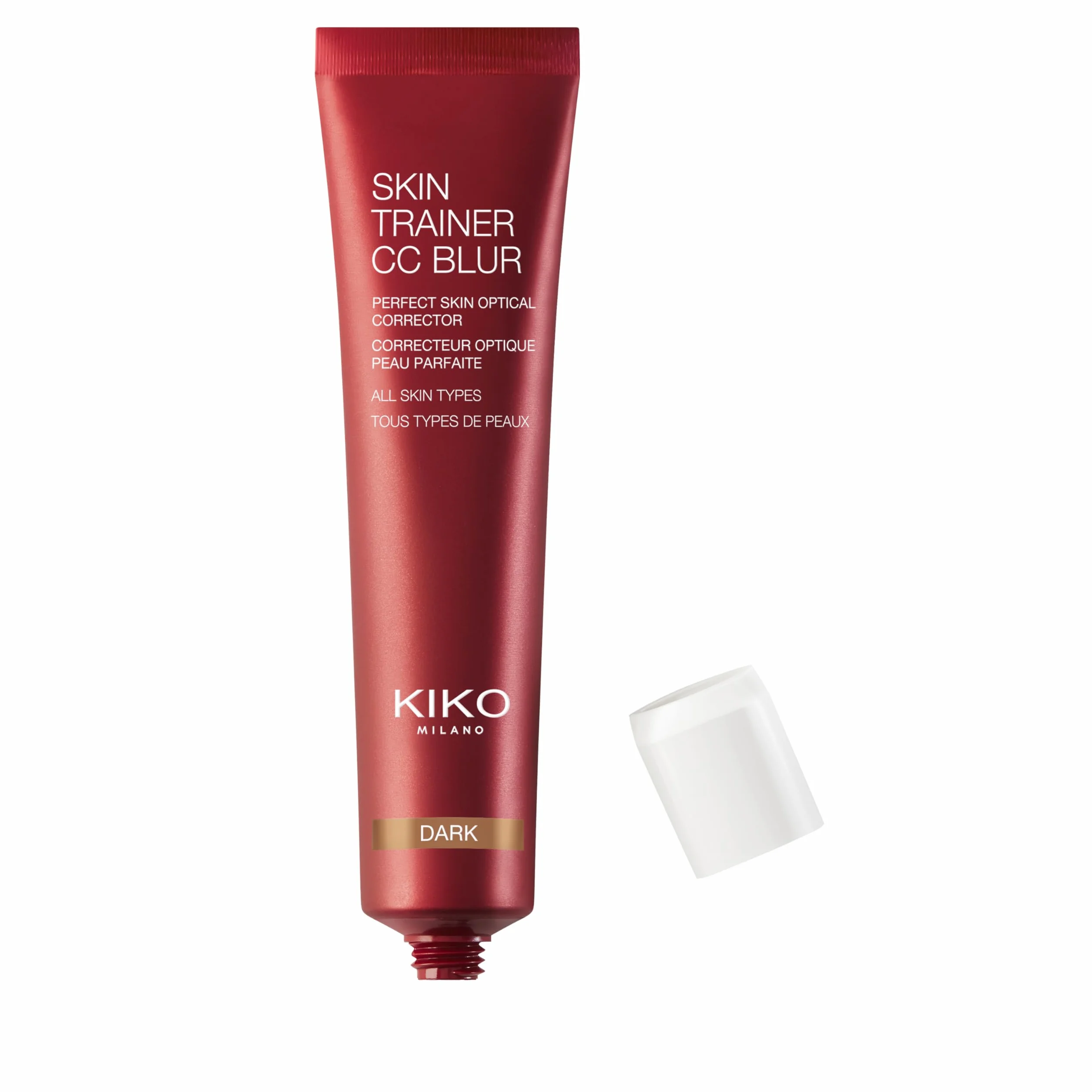 KIKO Milano Skin Trainer Cc Blur 04 black | Correttore Ottico Che Leviga La Grana Della Pelle E Uniforma Incarnato E Colorito, 04 Dark, 30 ml