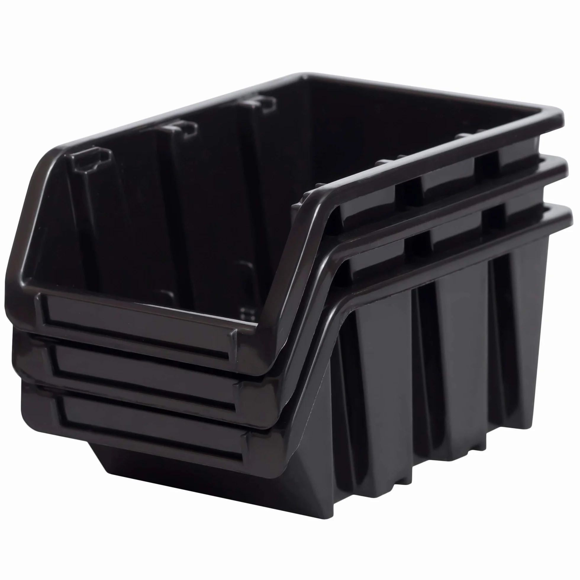 Set 6 pannelli per officina con kit 150 contenitori Inbox misura 1 nero arancione