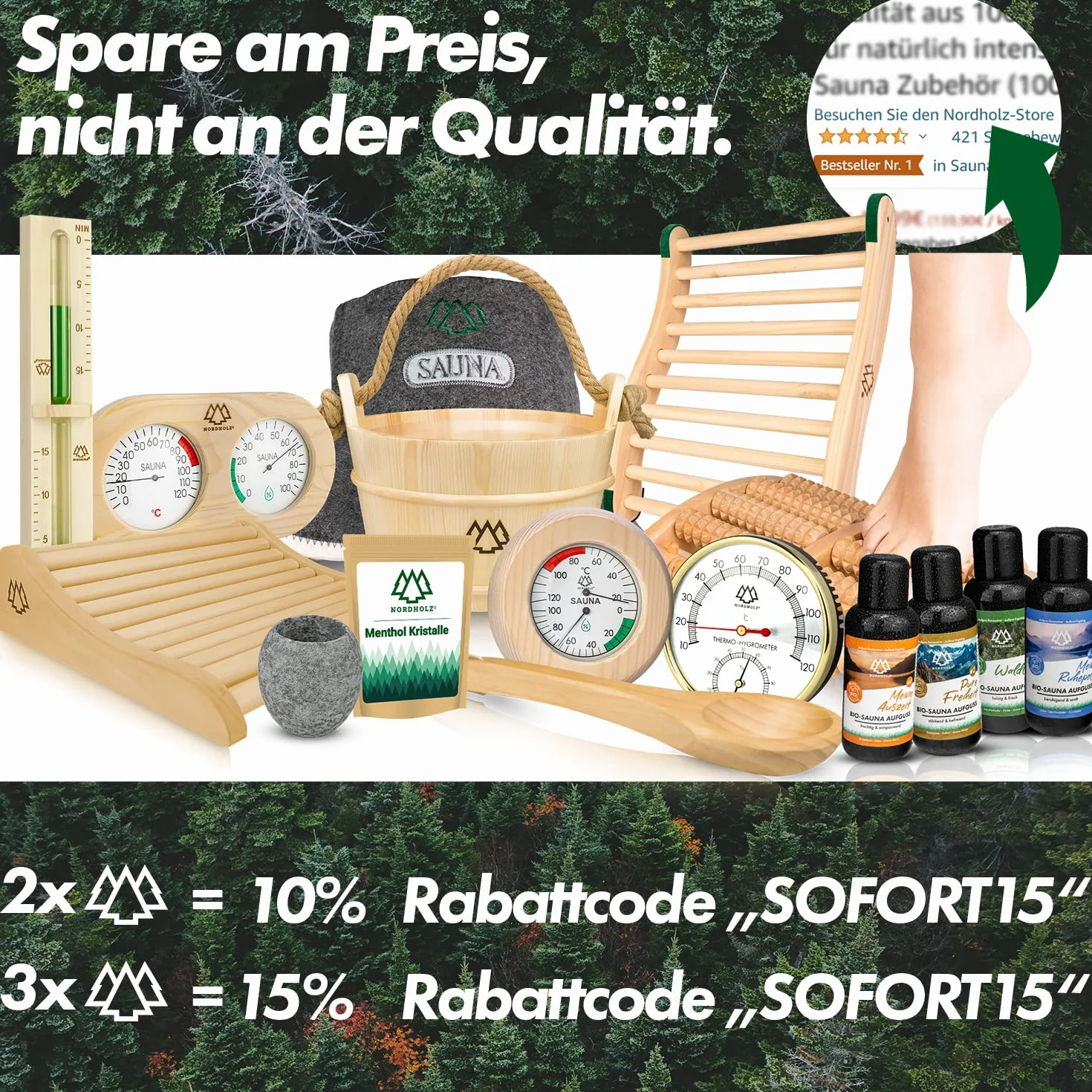 Schienale ergonomico per Sauna in Abete Nordico 100% – Accessorio per Cabina a infrarossi