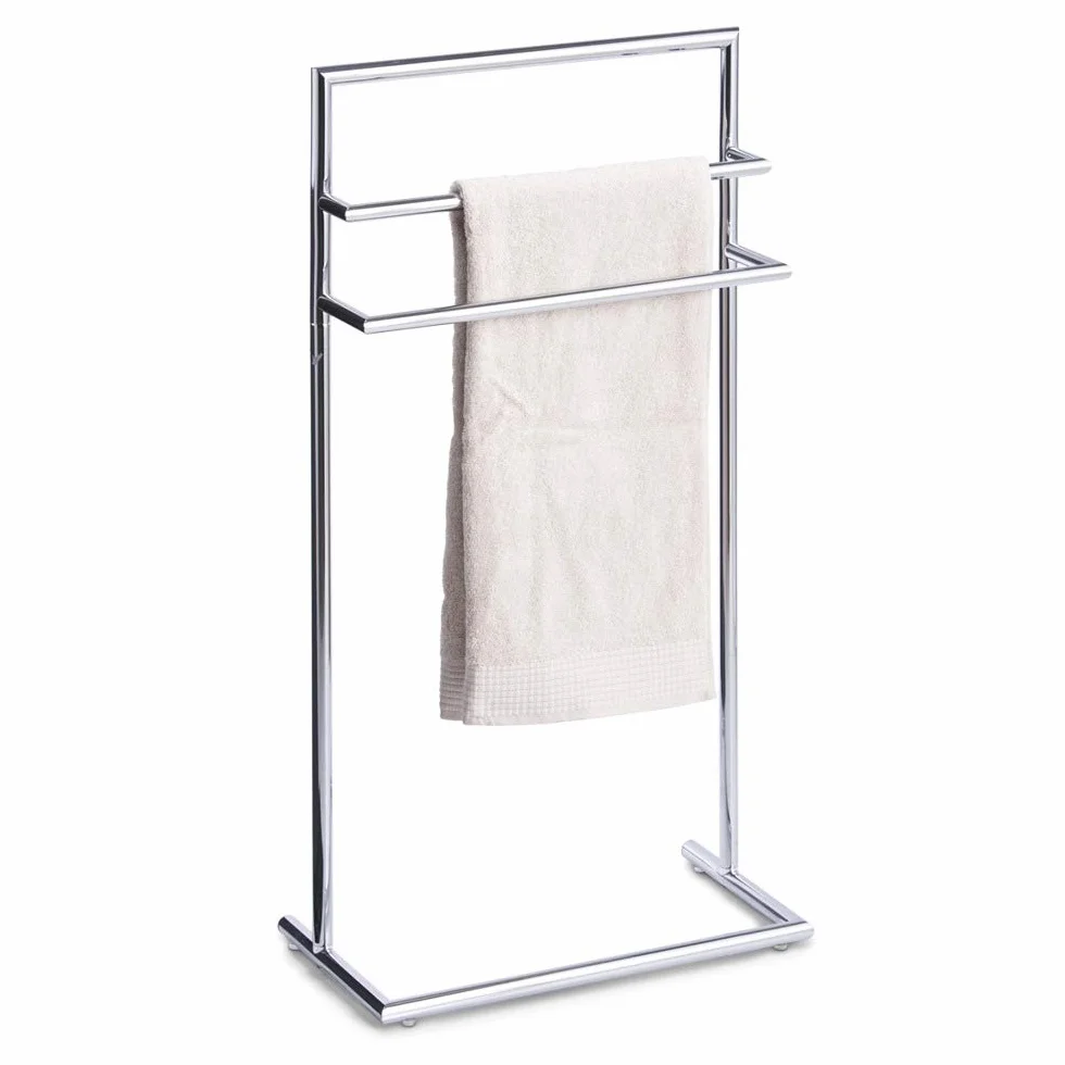 Zeller Porta Asciugamani da Pavimento Cromato 43,5 x 23 x 83 cm