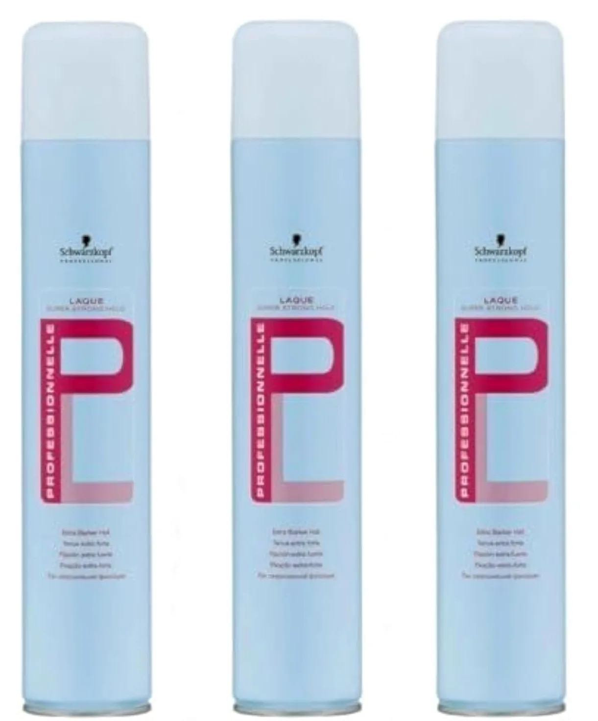 Schwarzkopf - Lacca professionale super forte, 500 ml, confezione da 3