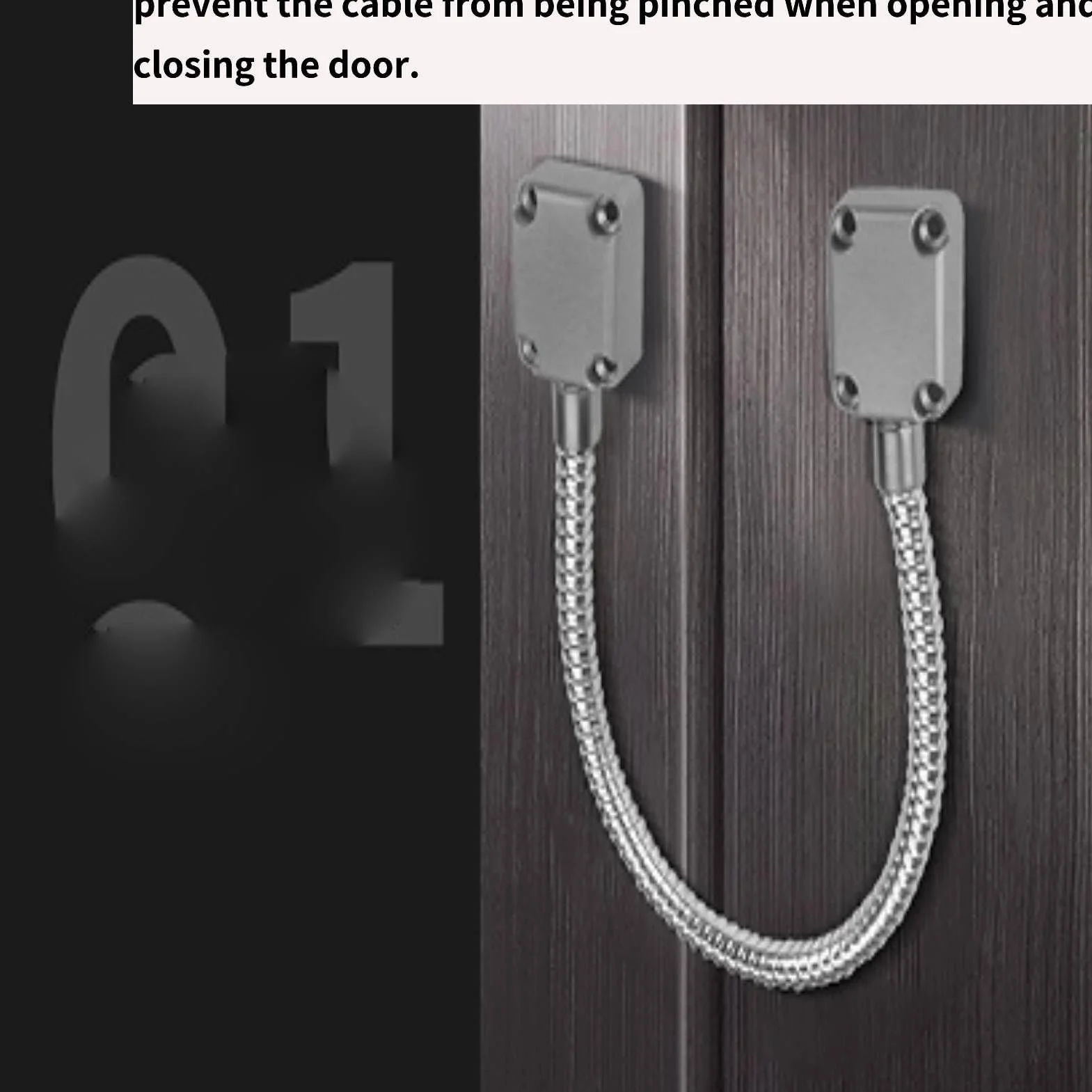 Cavo per Porta in Acciaio Inox Diametro Interno 8 mm Resistente all'Usura HERCHR