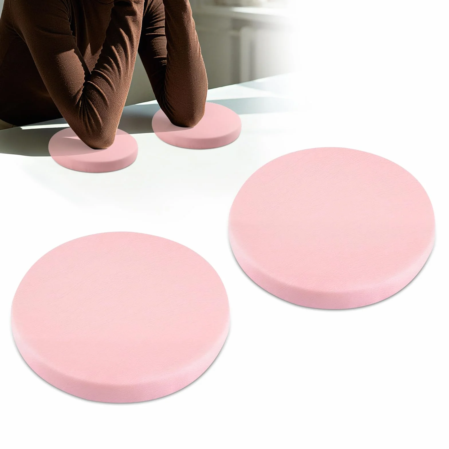 TOROKOM poggomito per le unghie Tech, poggomito per le unghie Tech, morbido poggomito-unghie braccio antiscivolo comodo imbottitura base, gomito rotondo per la manicure salone/casa (rosa)