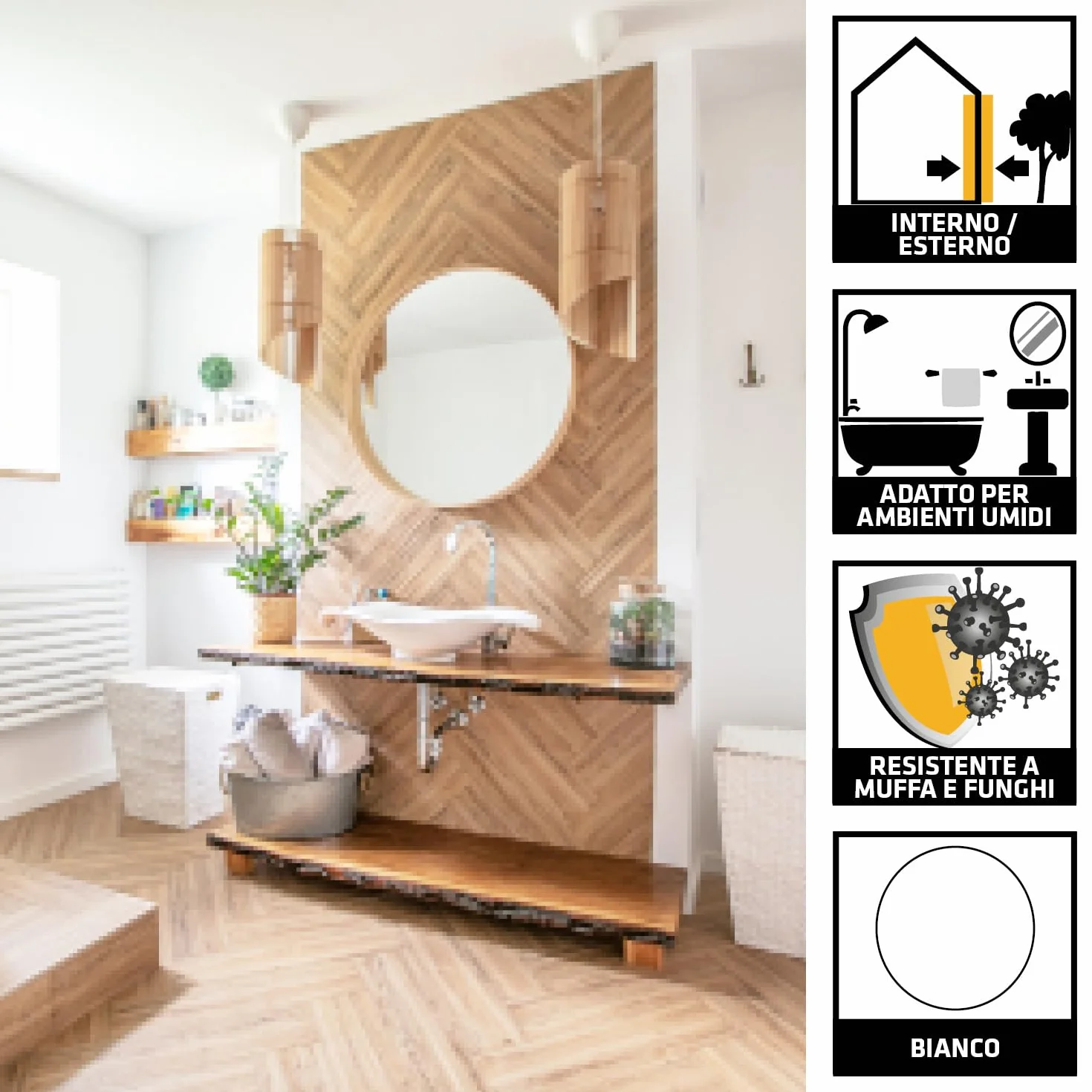 SIKA SikaSeal-175 Silicone per sanitari e piastelle Bianco 300ml Impermeabile Antimuffa