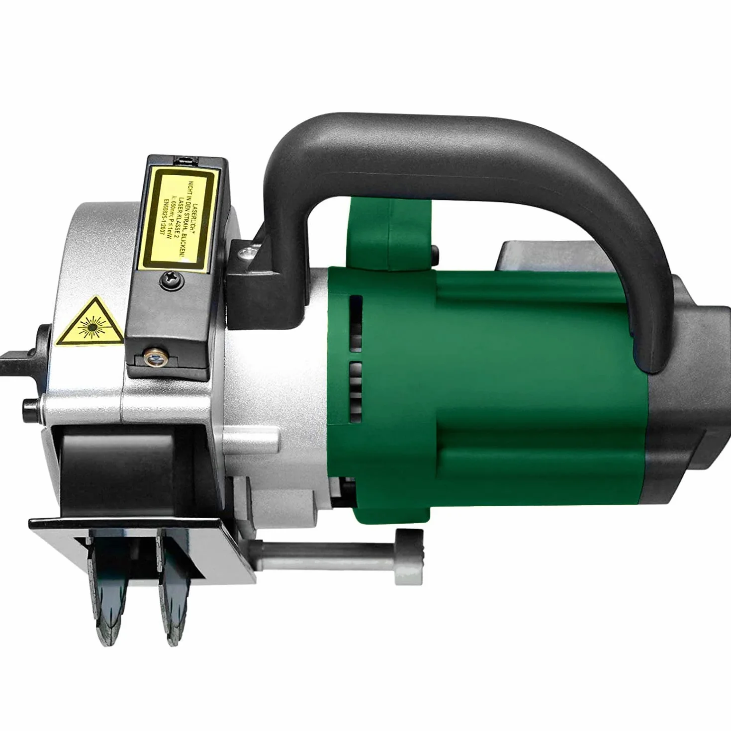 Scanalatrice per Tracce Muro 1700W con Laser Guida, 2 Lame Diamantate e Adattatore Aspirapolvere, Cavo 3m