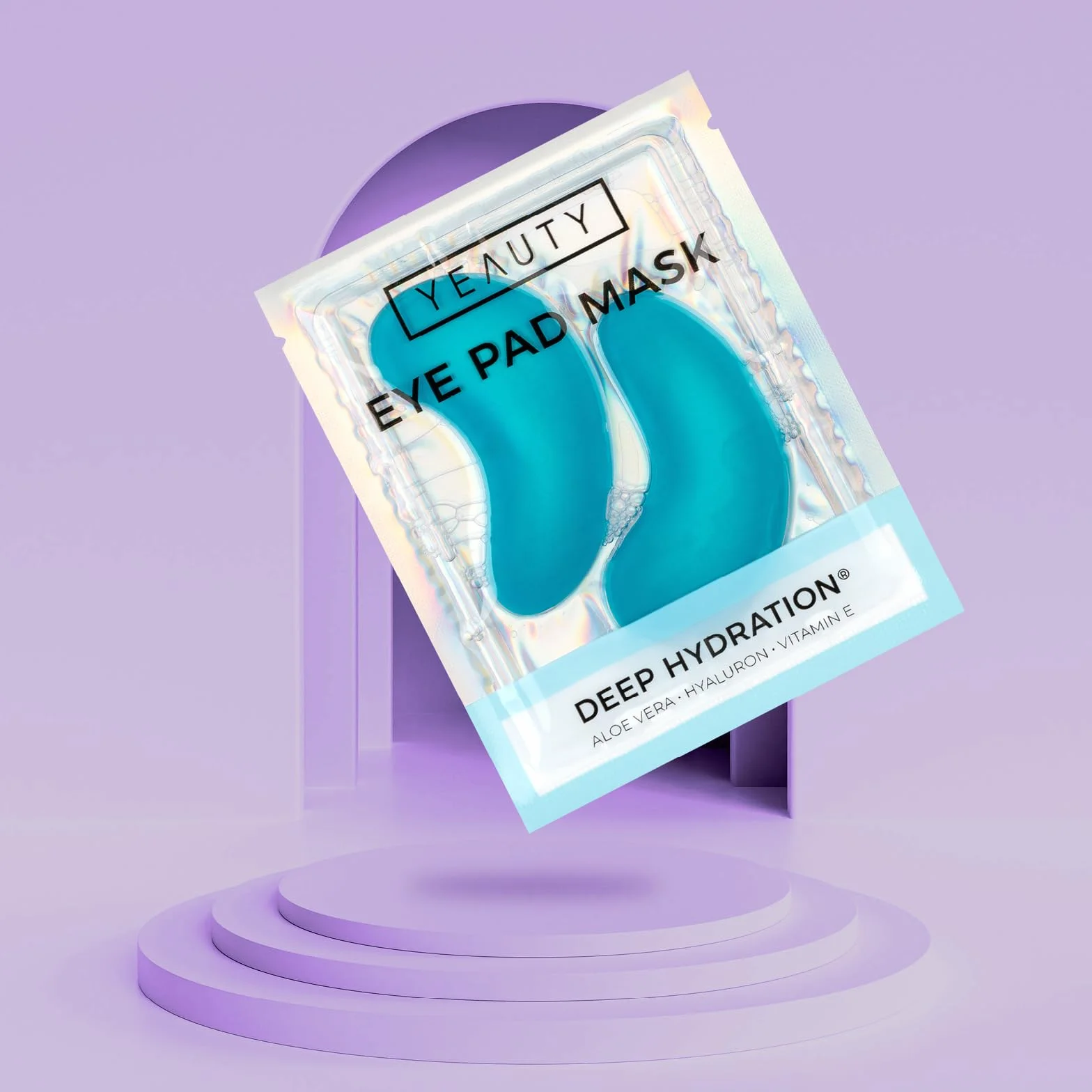 YEAUTY DEEP HYDRATION EYE PAD MASK, cuscinetti idratanti per gli occhi con aloe vera, ialuronico e vitamina E contro la pelle secca e fragile, per una zona ottimale idratata degli occhi