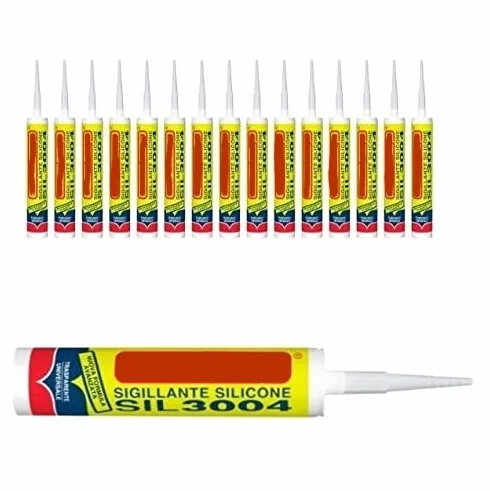 Silicone sigillante trasparente 15 pezzi