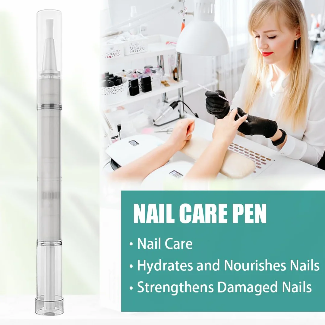 Nail Care Pen - Penna per unghie e unghie dei piedi curate, arricchita con olio di tea tree, vitamina E e aloe vera (2 pezzi)