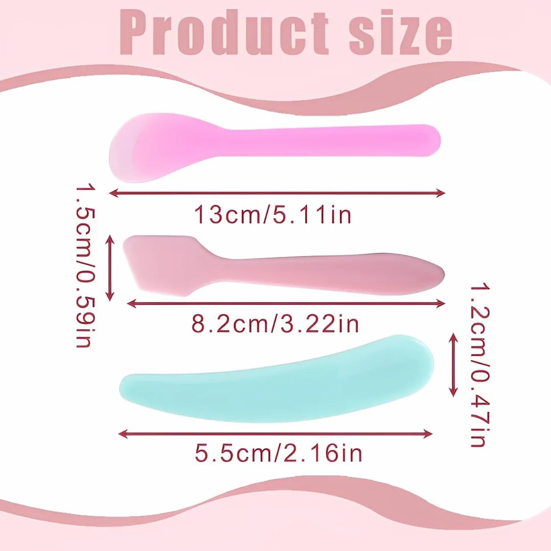9PCS Mini spatola per trucco in Cura della pelle Applicatore cosmetico per il viso Cucchiaio per maschera per il viso Crema Lozioni Idratanti