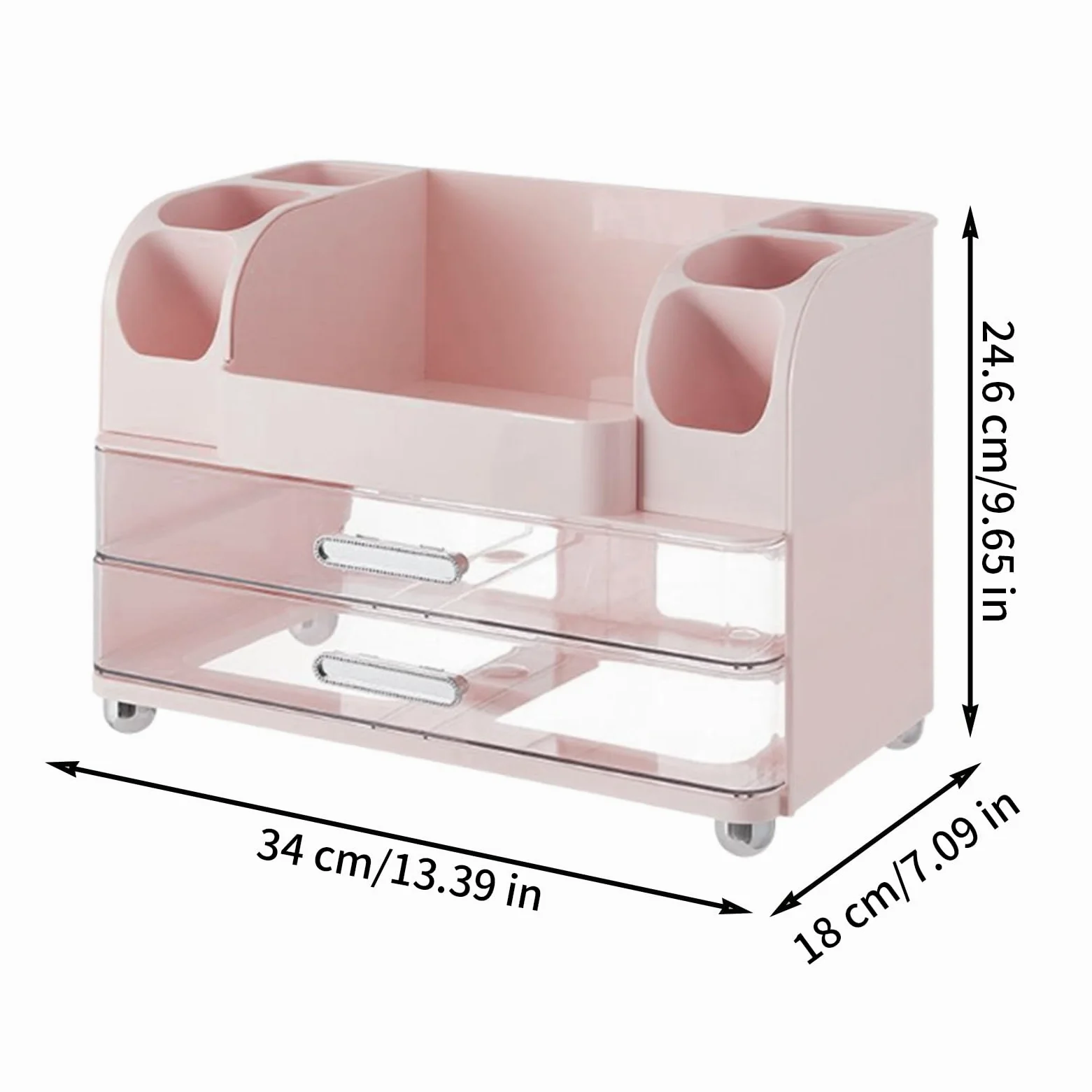 Organizzatore per Trucco da Toeletta Mensola Contenitore Cosmetici | Portacosmetici da Tavolo Organizzatore per Trucco, Toilette, Gioielli, Artigianato, per Bagno, Scrivania, Armadio, Ca