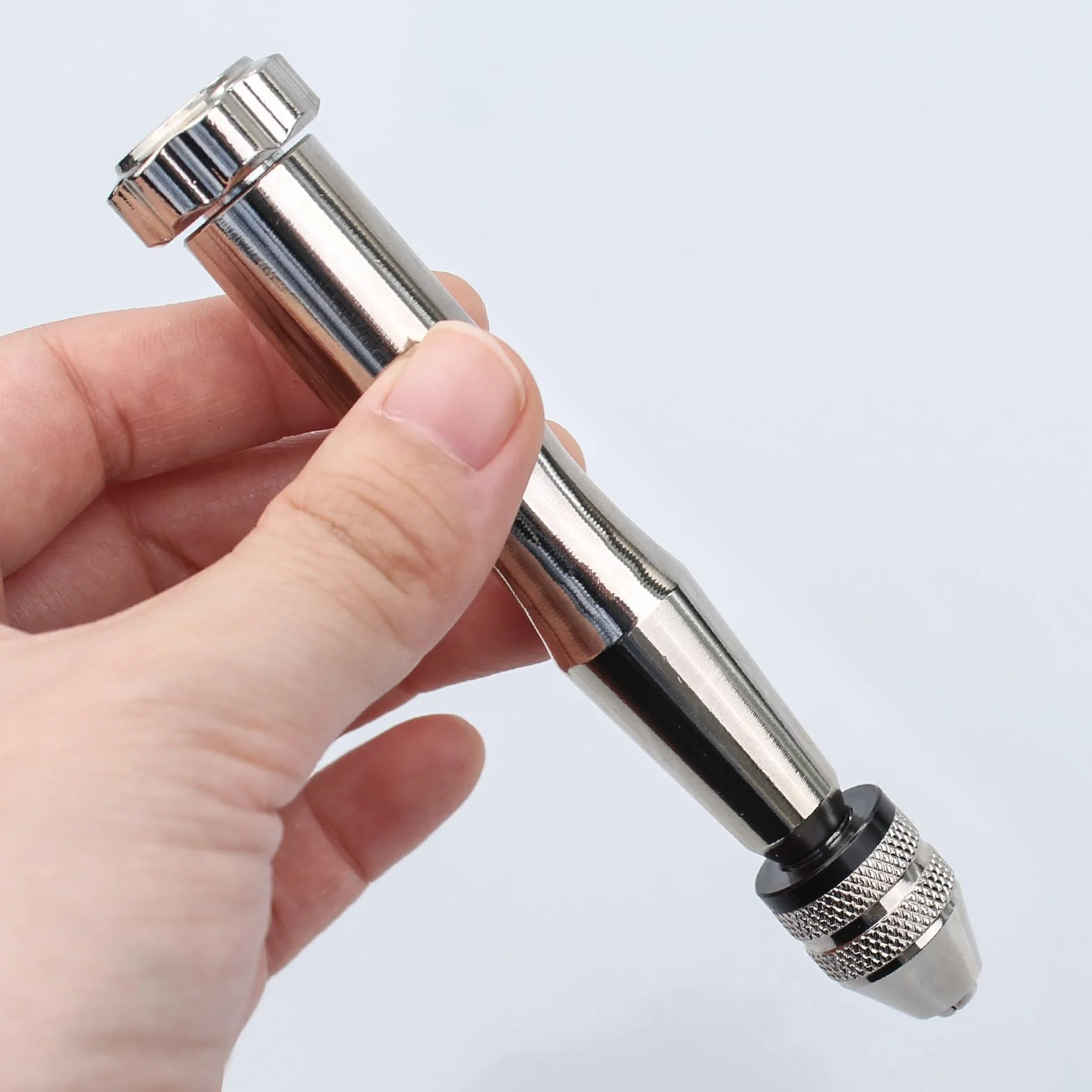 Set Trapani a Mano 10 Pezzi Punte Elicoidali 0.8-3.0mm per Modellismo Legno Fai Da Te Gioielli Argento