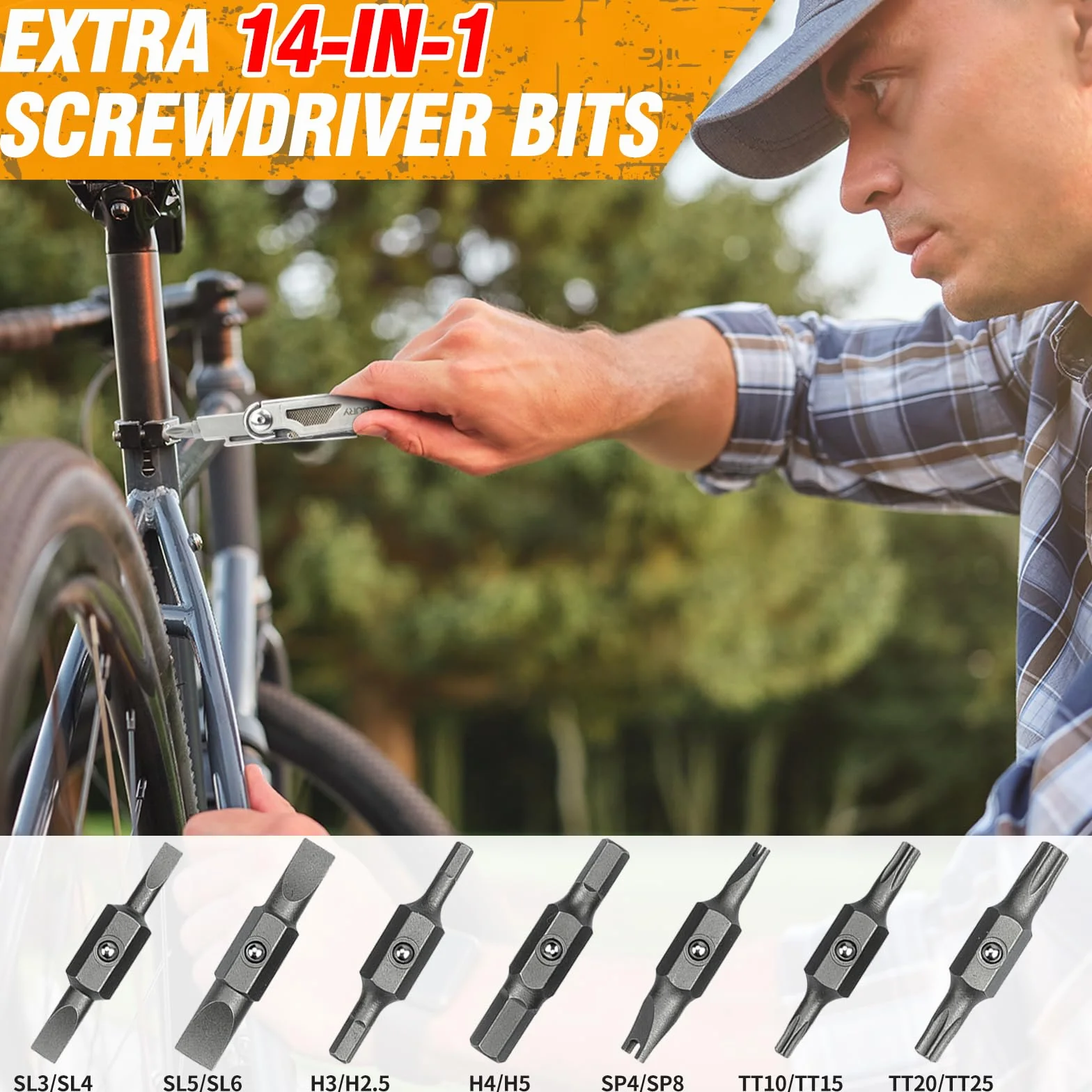 BIBURY Pinza Multiuso Multifunzione in Acciaio Inox Multitool con Forbici e Seghe Sostituibili