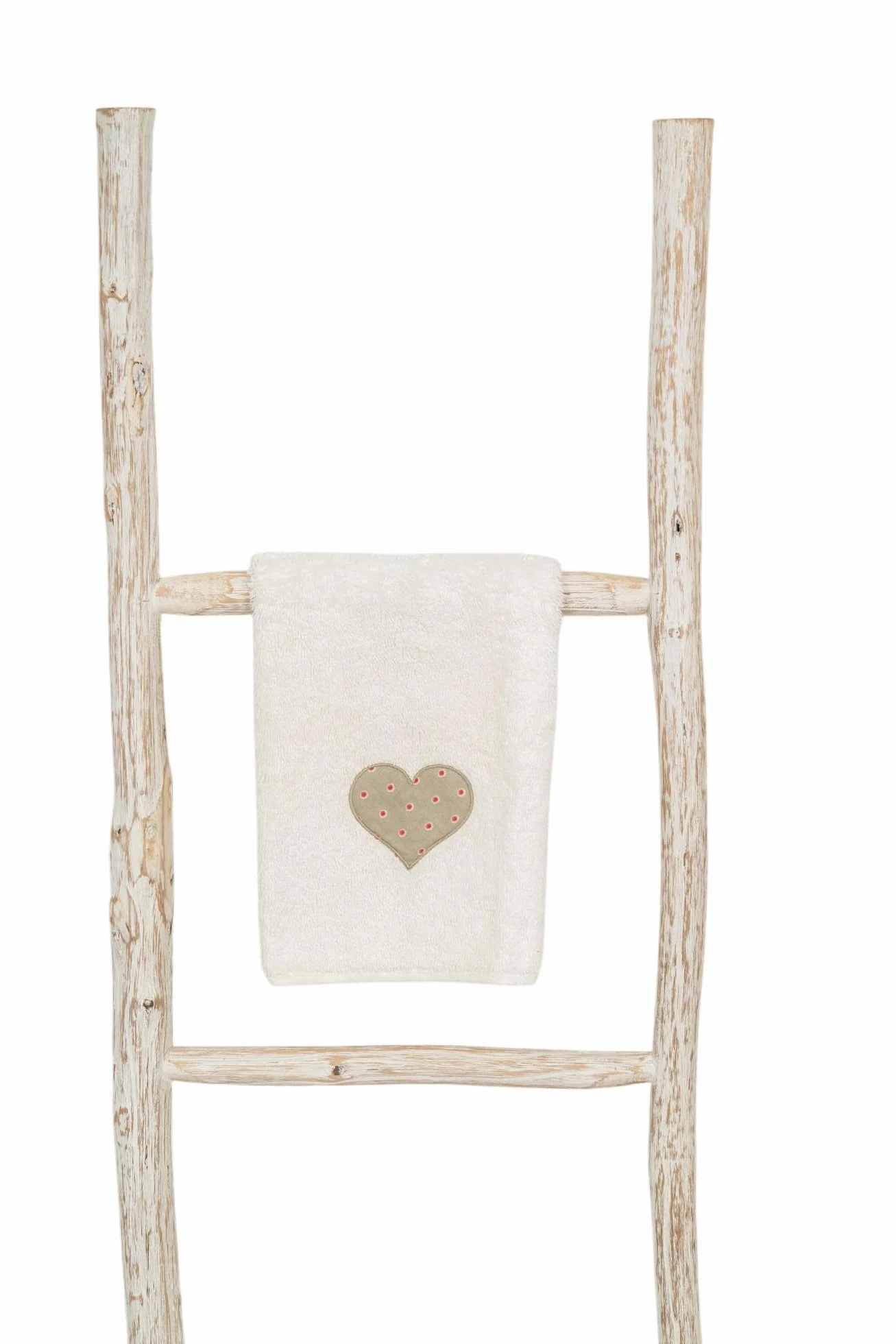 Scaletta porta asciugamani bagno 108x32x3 w drewnie i metalu - Scaletta decorativa legno