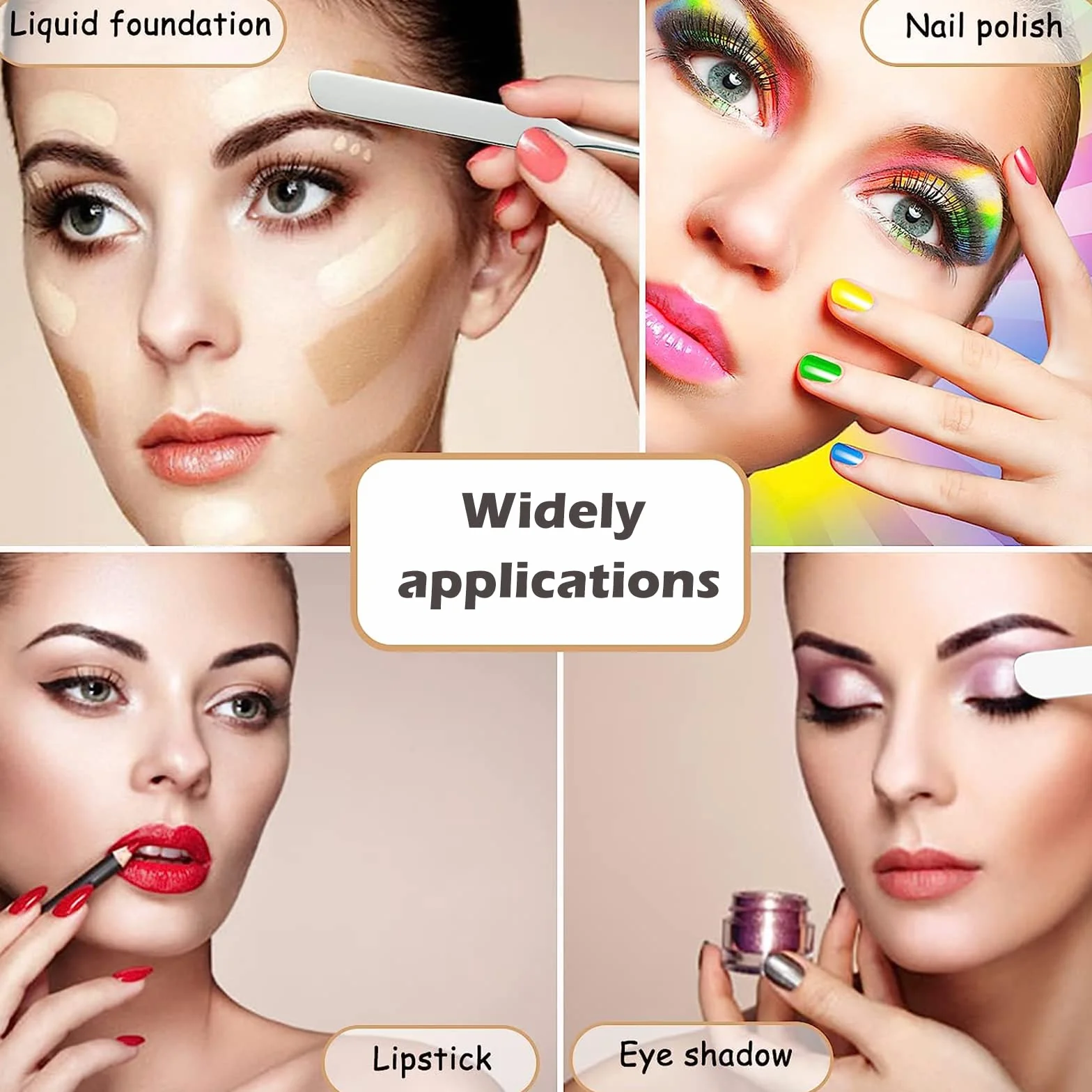Set di spatole e palette per il trucco Picasso, spatola per trucco coreana con rivestimento in pelle, truss make up in acciaio inossidabile con strumento raschietto, tavolozza make up per miscelazione