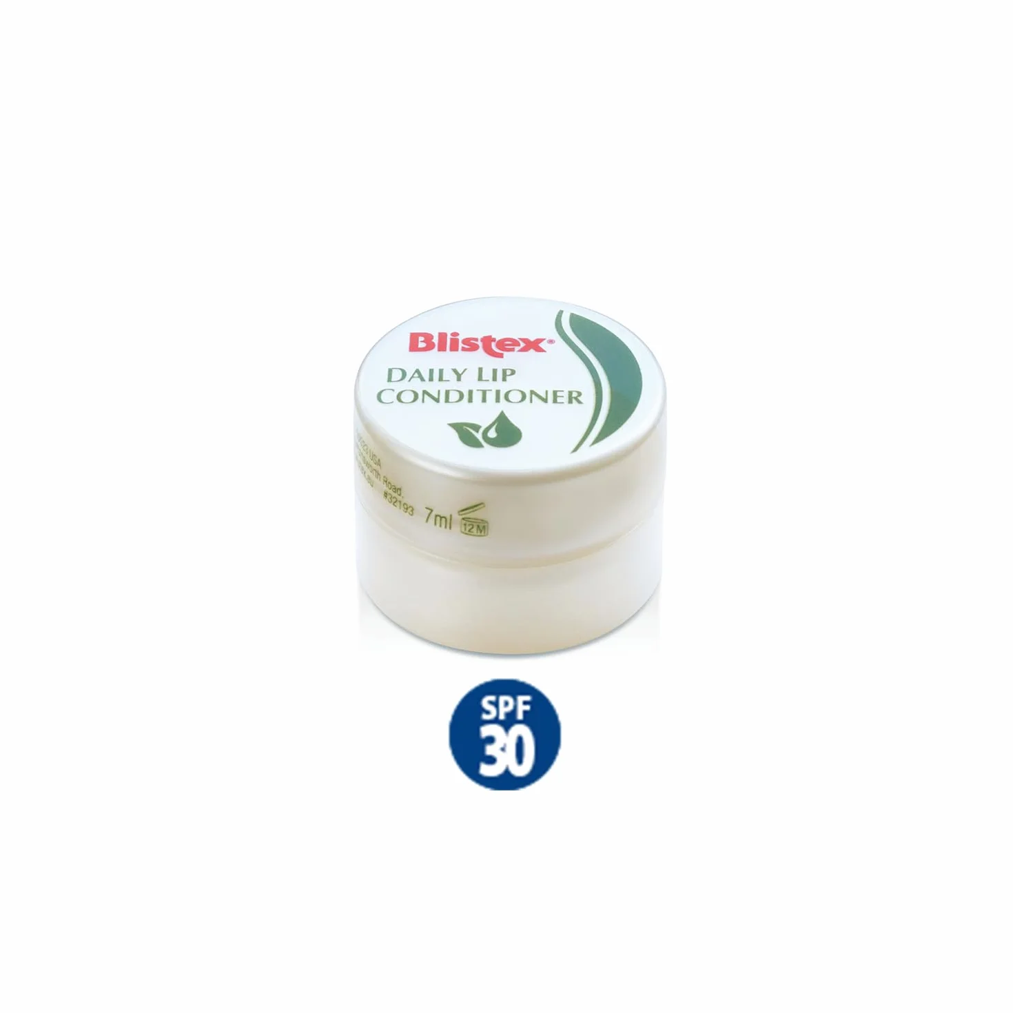 Blistex, Balsamo Labbra Idratante in Vasetto, Protezione e Nutrimento Quotidiano con Aloe Vera, Olio d’Oliva, Olio di semi d’Uva e Vitamina E, Filtro Solare UVA/UVB SPF 30 - Formato in Vasetto 7 g