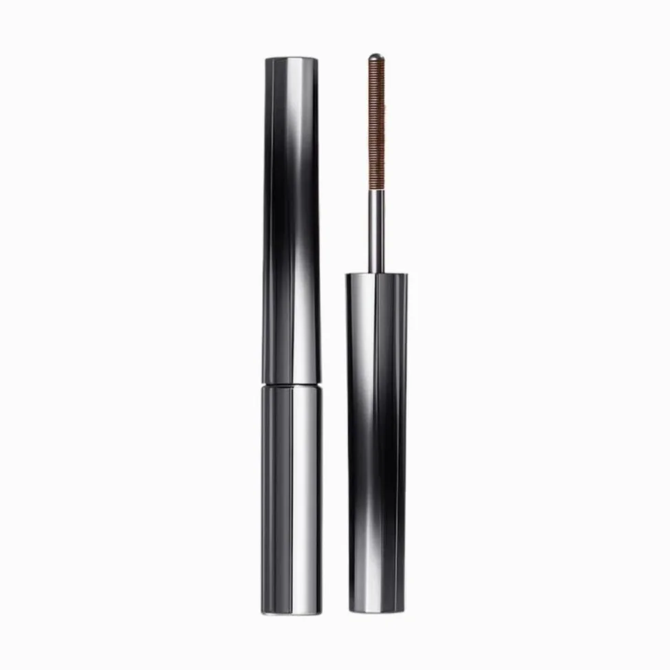 Velvionna Mascara pennellino tubolare metallico, effetto ciglia folte e lunghe, resistente all’acqua, non forma grumi