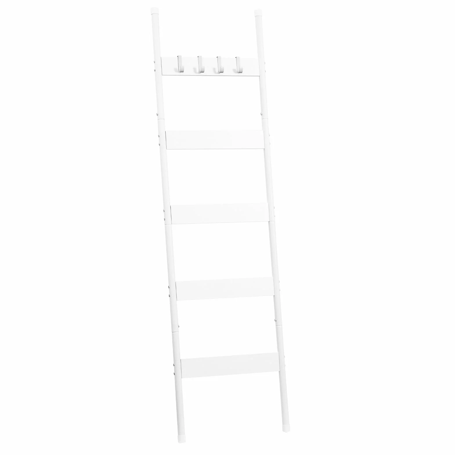 HOOBRO Scaffale Portasciugamani Autoportante 5 Livelli con Ganci Bianco EWW52CJ01