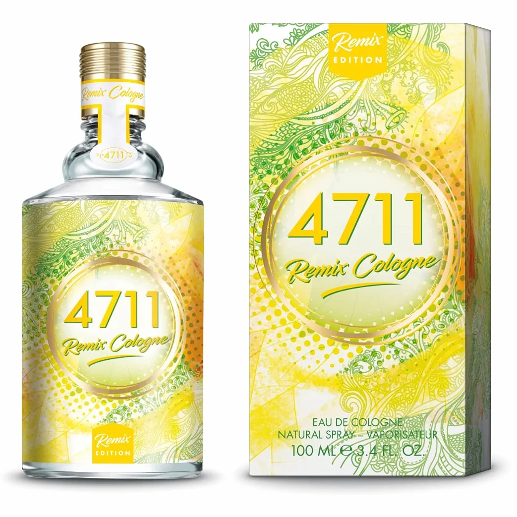 4711® Remix Cologne al limone - Urban Summer I Eau de Cologne - fruttata - frizzante - vivace - la freschezza vivace del limone in una nuova versione estiva! I Natural Spray Vaporisateur da 100 ml