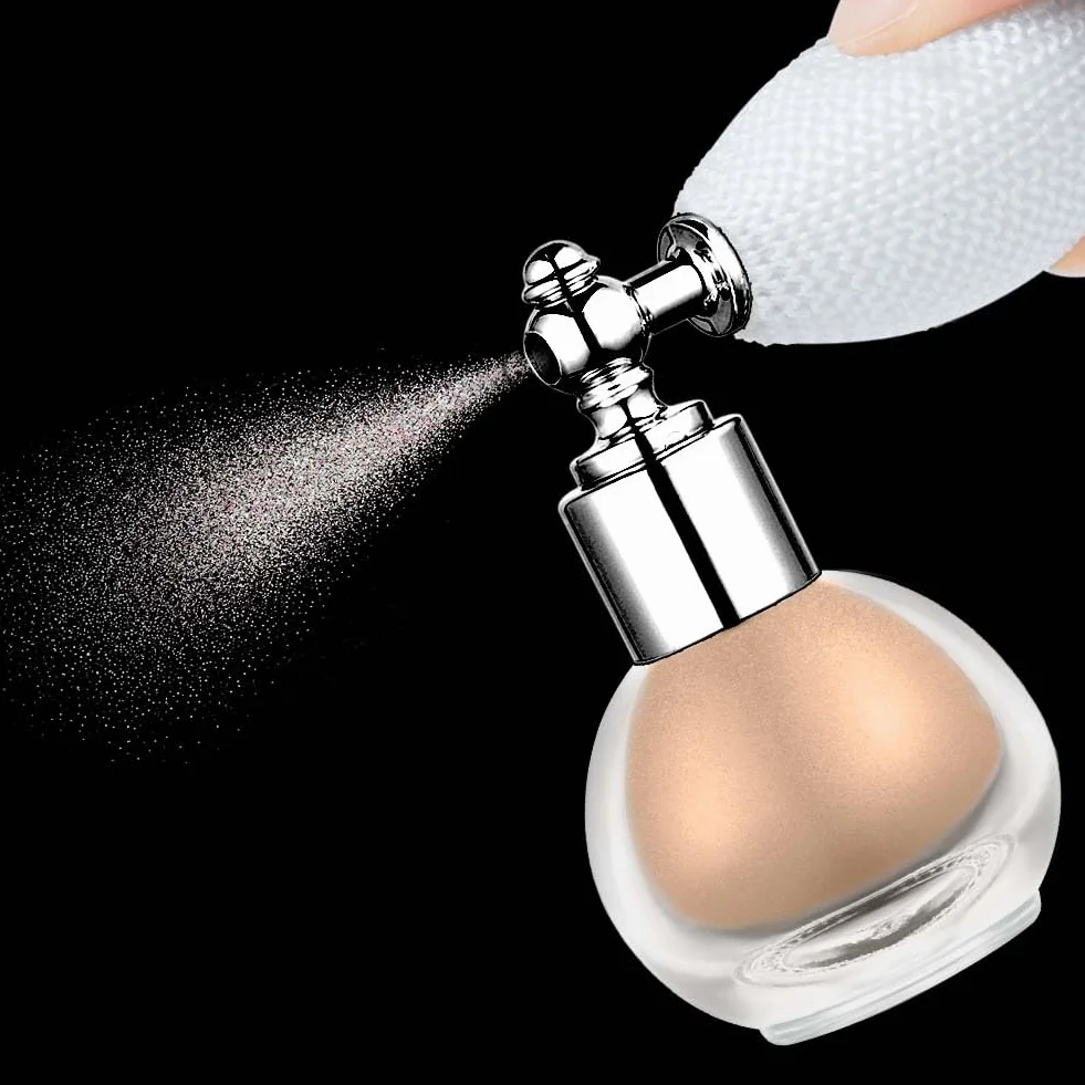 Spray glitterato – Evidenziatore lucido per corpo e viso, scintilla di lunga durata e non appiccicoso, scintillio scintillante per feste, matrimoni, festival, vegano e leggero, color carne perla