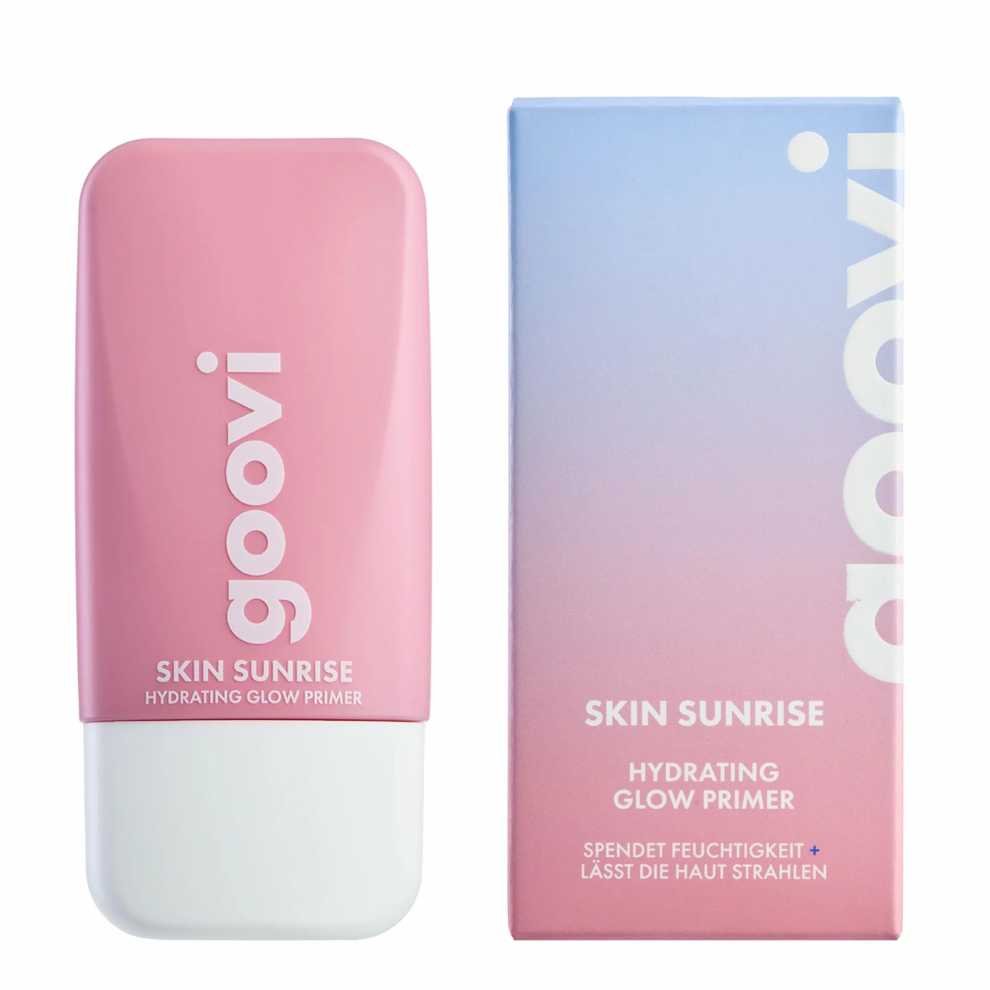 GOOVI Skin Sunrise Primer – Crema idratante viso con effetto bagliore – per pelle brillante e trucco di lunga durata – 28 ml