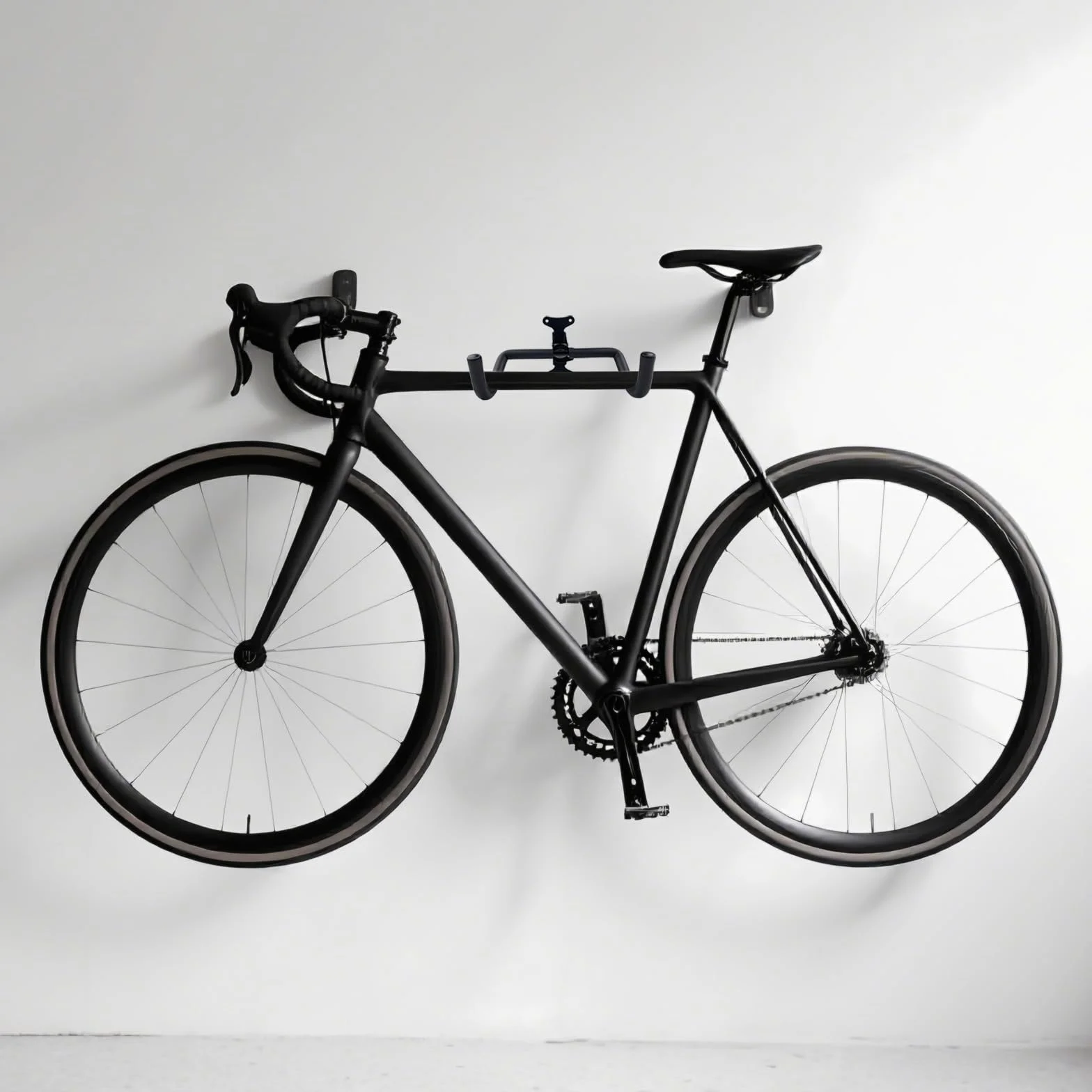 Supporto Bici da Muro Pieghevole, Regolabile, Metallo Robusto, Protezione Schiuma EVA 8 mm, per MTB
