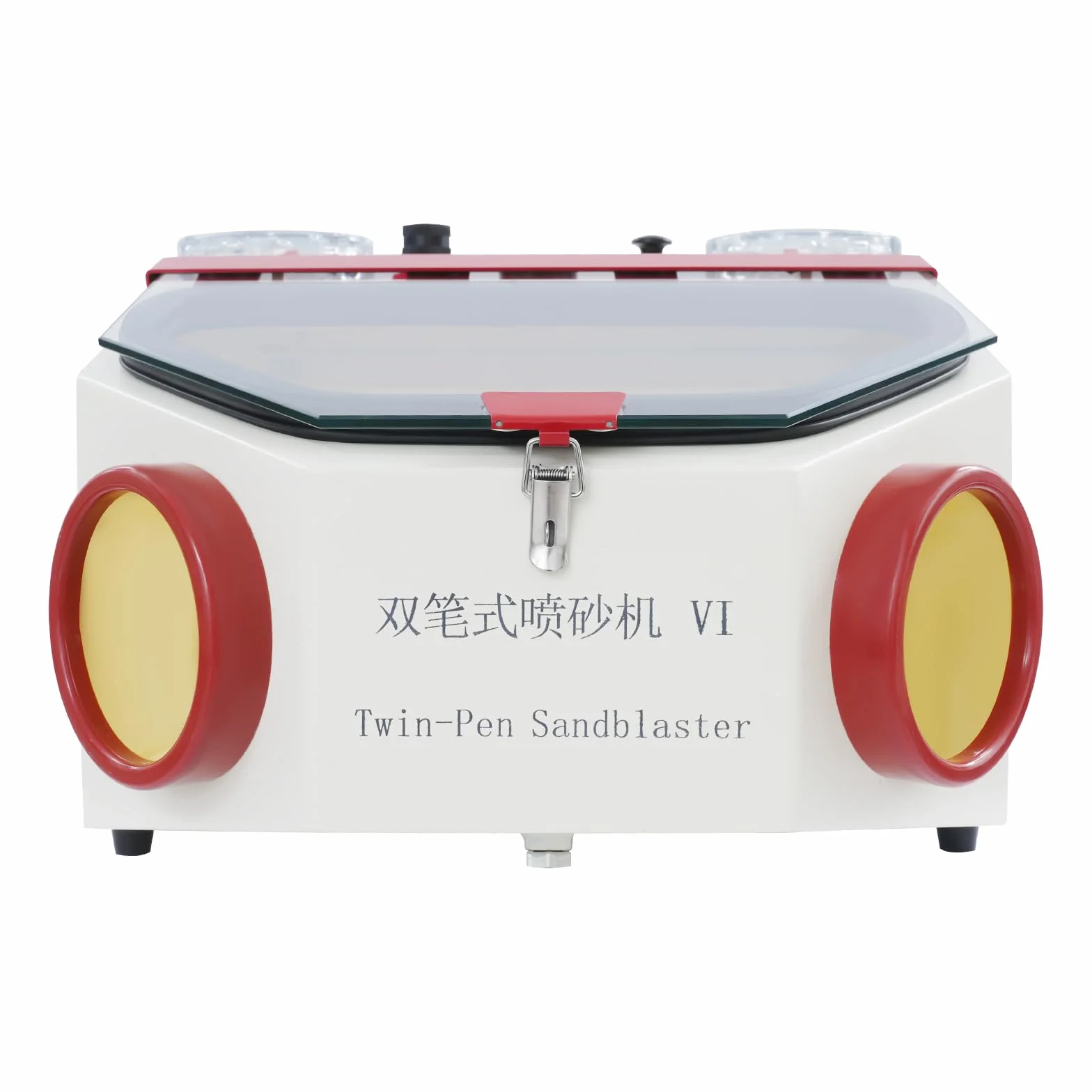 Sabbiatrice Dentale Fine Double Pen Sandblaster 220V con LED