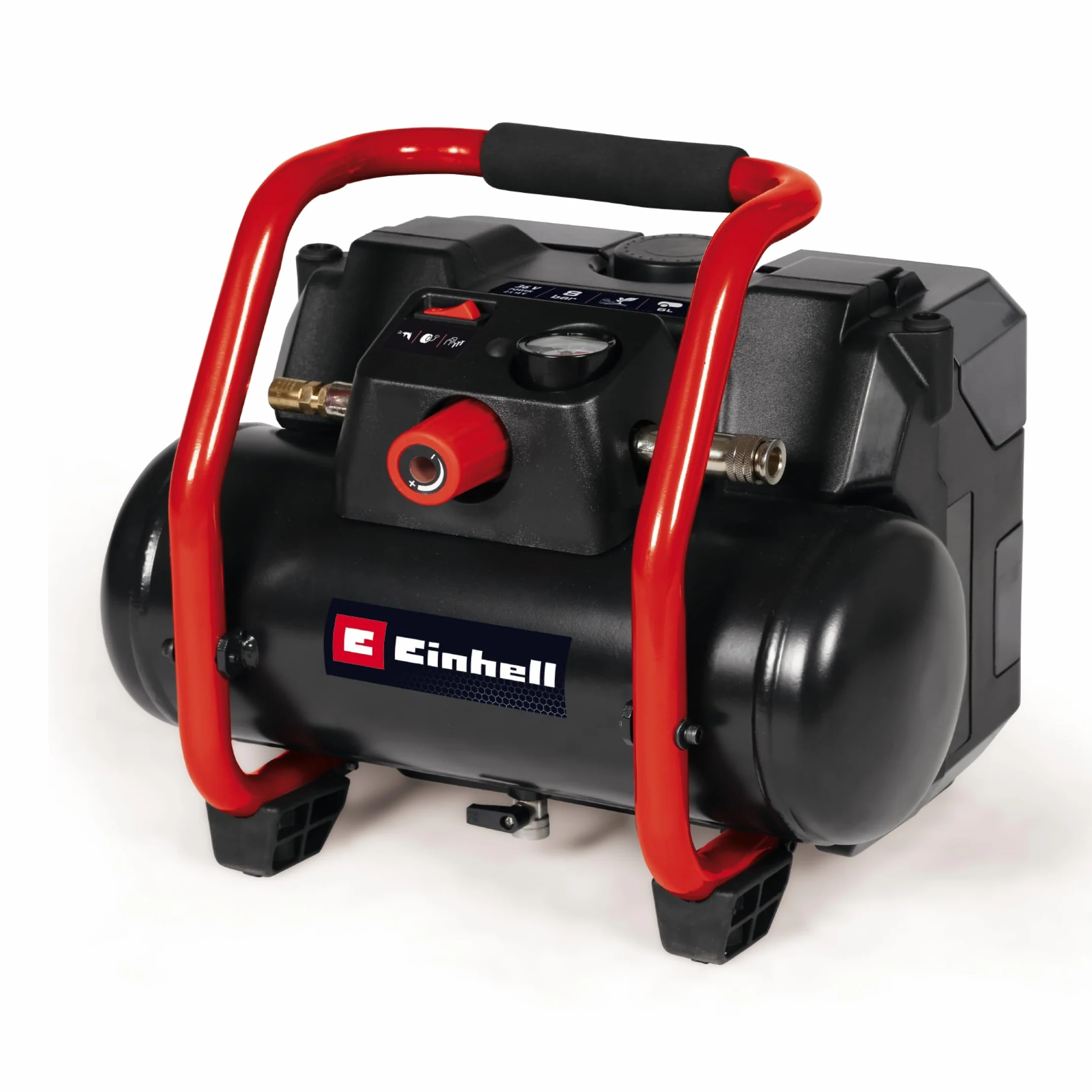 Einhell TE-AC 36/150 Li OF-Solo Compressore a Batteria 36 V 8 bar Serbatoio 6 l Aspirazione 150 l/min Senza Olio