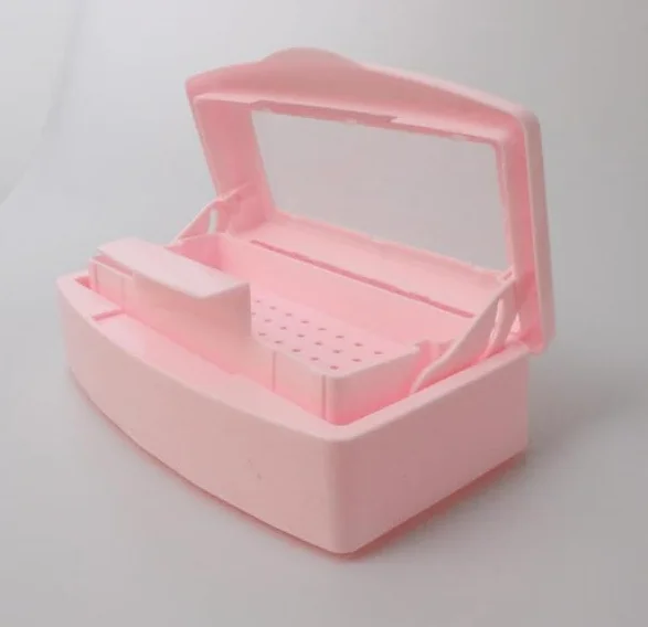 nail Tool - Scatola sterilizzante in plastica per tweezer, extension per capelli, spa, nail art
