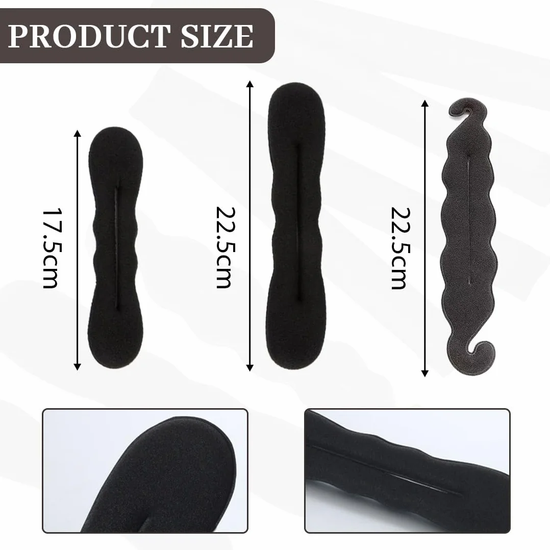 5 Pezzi Chignon Facile Per Capelli Chignon Bun Maker, Fashion Hair Styling Clip Hairstyle DIY Tool per Ragazza Donne