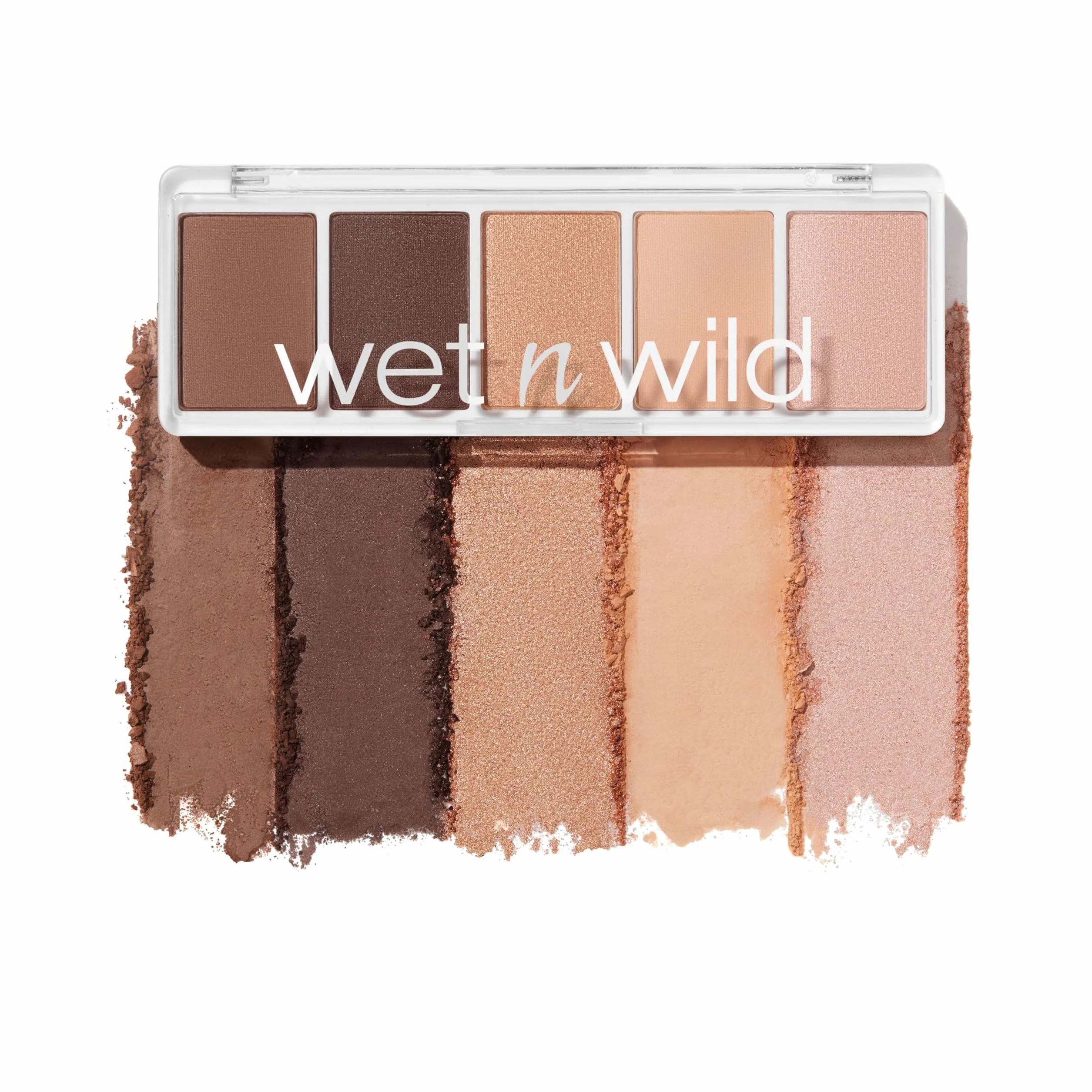 Wet n Wild, Color Icon 5-Pan Palette, Palette di Ombretti, 5 Colori Riccamente Pigmentati per il Trucco di Tutti i Giorni, Formula a Lunga Durata e Facile da Sfumare, Gold Whip