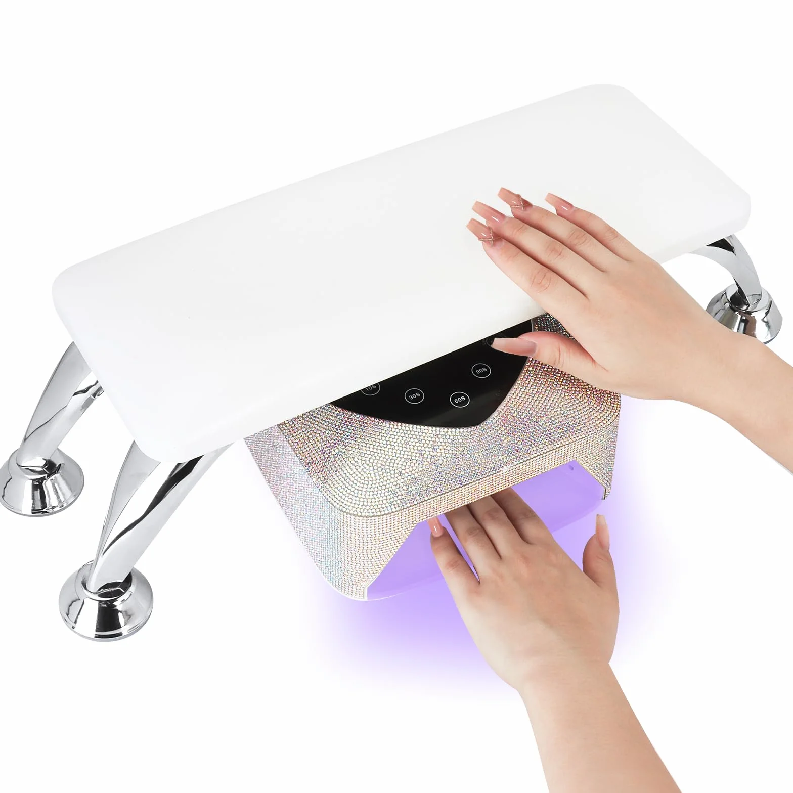 Poggiamano per Unghie,supporto per manicure in microfibra PU con supporto in acciaio inossidabile,Cuscino per Manicure,ideale per salone di manicure e uso domestico,morbido e impermeabile