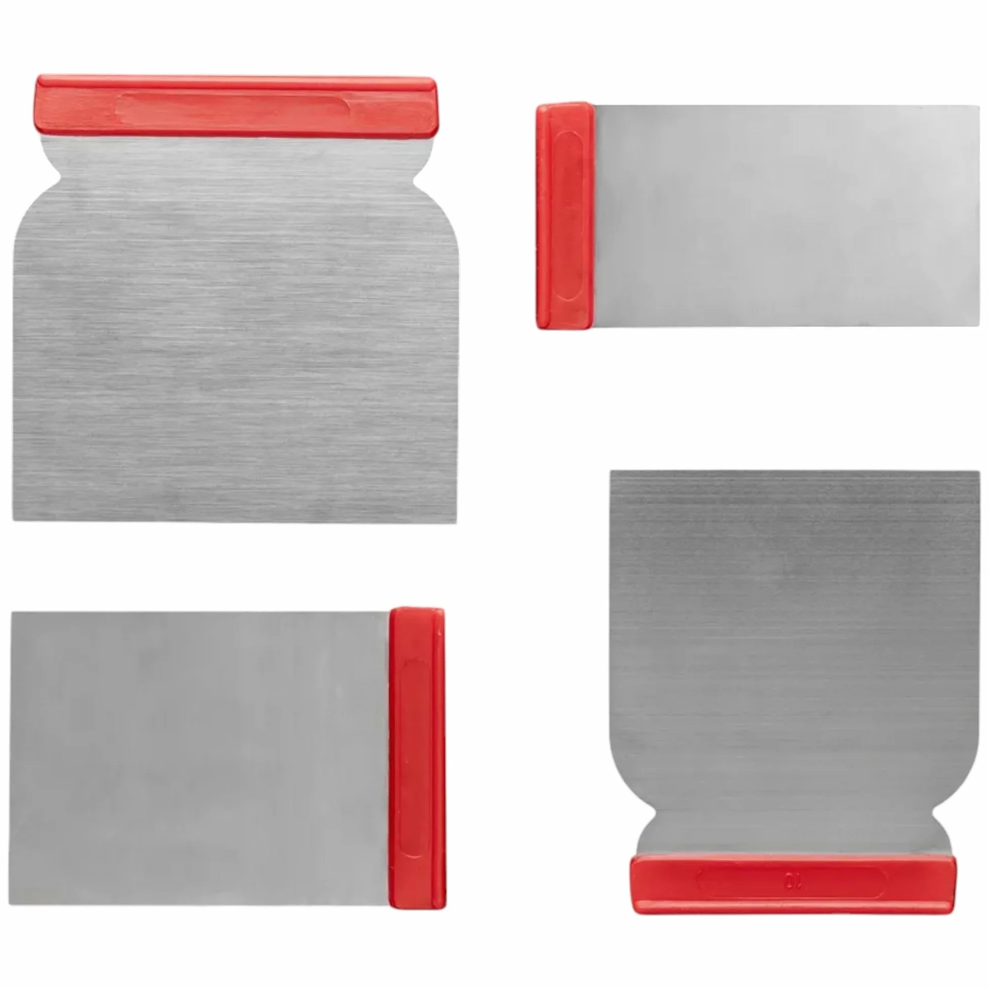 Set 4 Spatole Giapponesi in Acciaio 47/70/87/105 mm per Verniciatura Stuccatura Rasatura