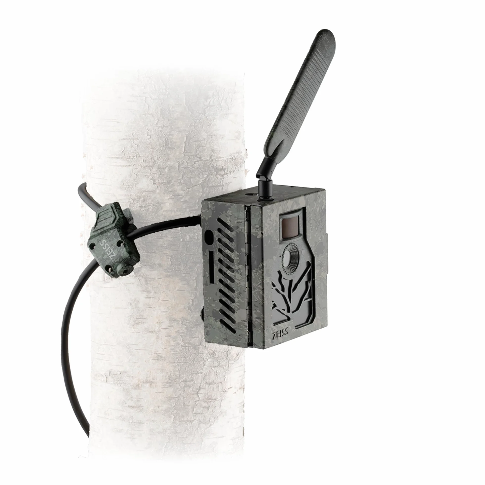ZEISS Lucchetto Antifurto a Cavo per Fotocamera Selvatica, Corda in Acciaio Resistente alle Intemperie, 2 Chiavi