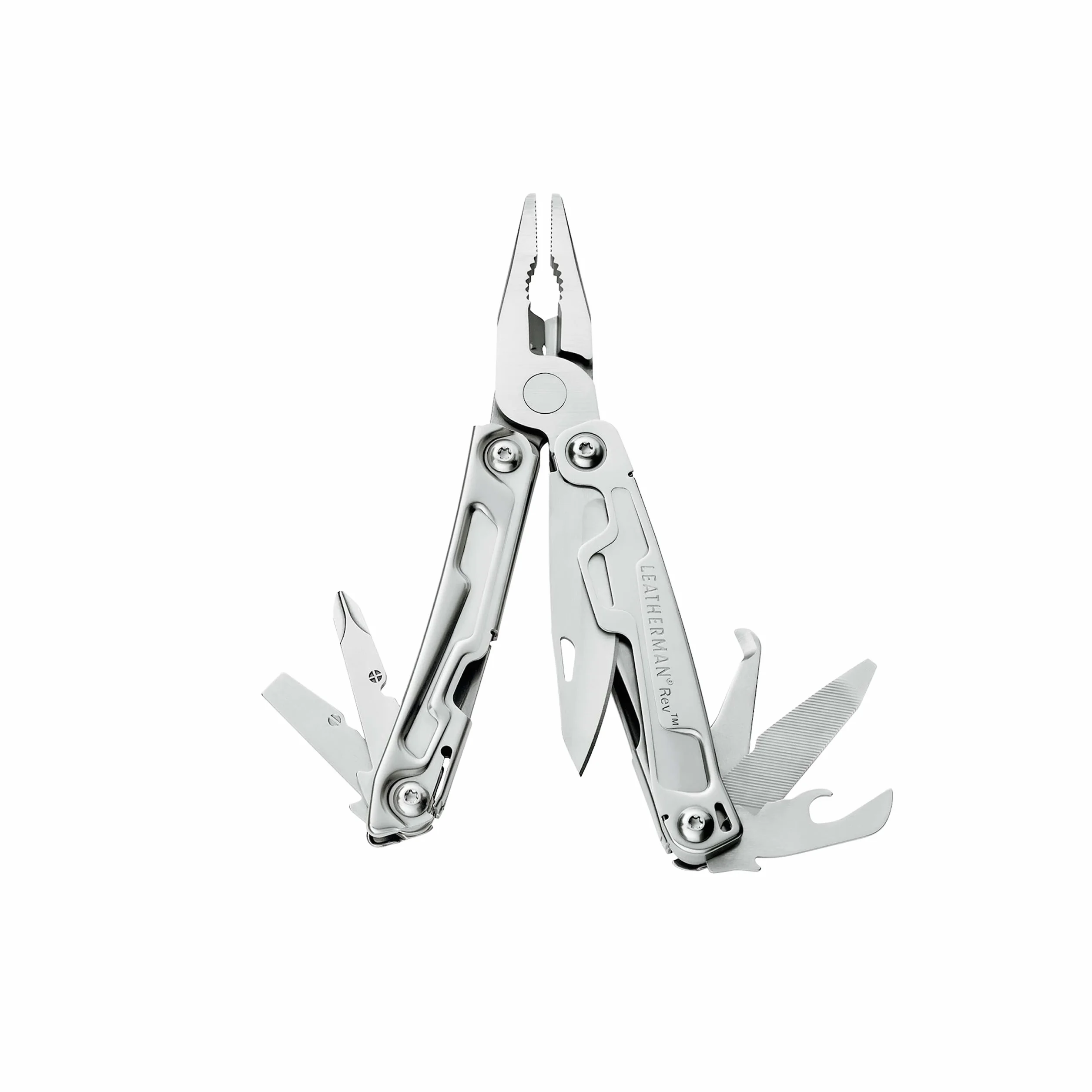 Leatherman Rev Multiutensile 14 Strumenti Lama Acciaio Inossidabile Argento