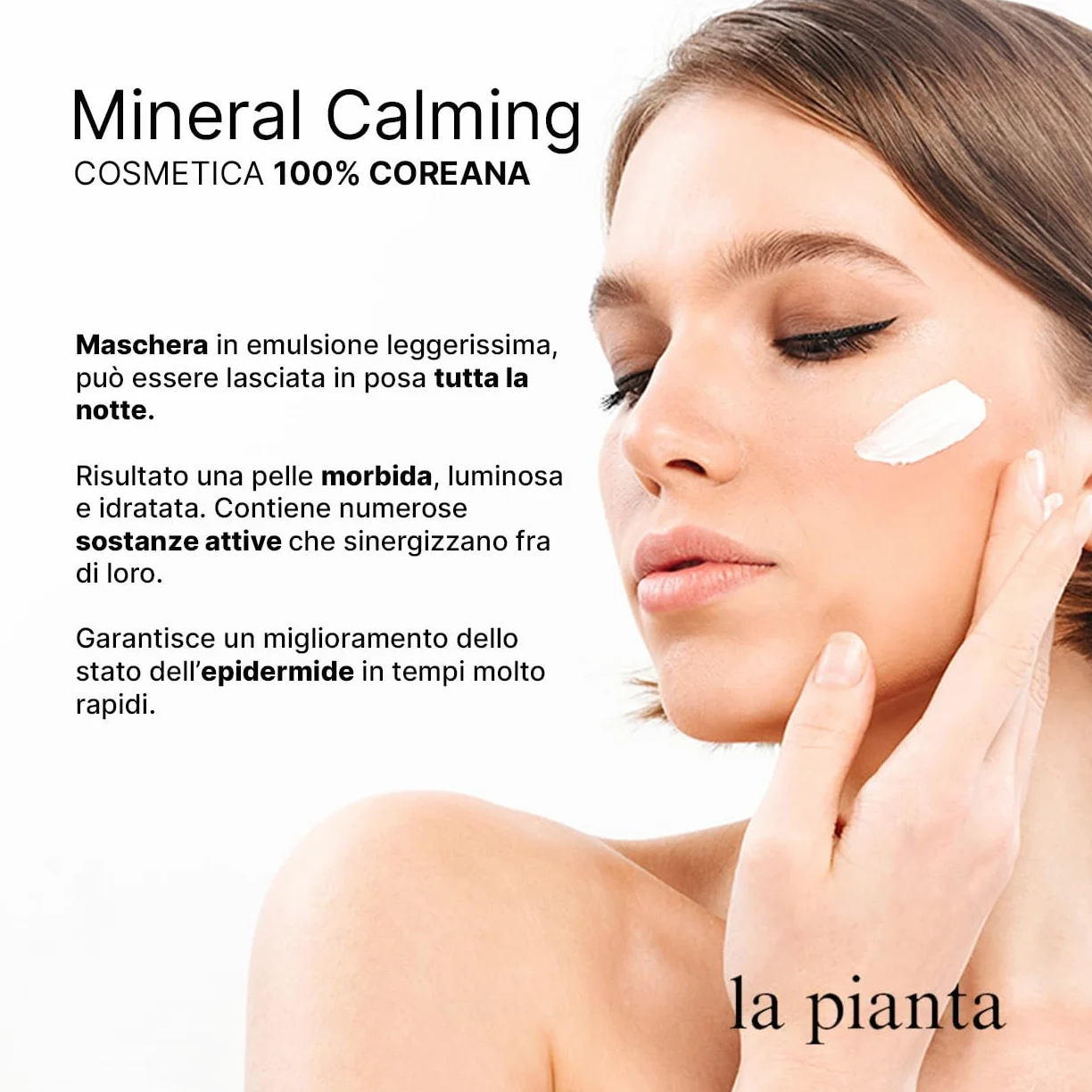 Crema per il Viso 100 ml | Maschera Notte Senza Risciaquo | Alta Idratazione Intensa Lunga Durata |Cosmetica Coreana 100%|Crema Rigenerante e Calmante Dermatologicamente Testata