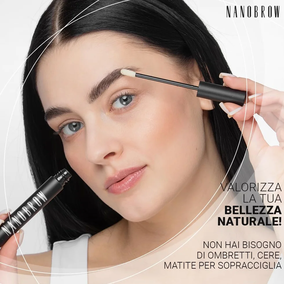 Siero per sopracciglia Nanobrow Eyebrow Serum - Balsamo per sopracciglia, Accelera la crescita, rafforza e infoltisce le sopracciglia