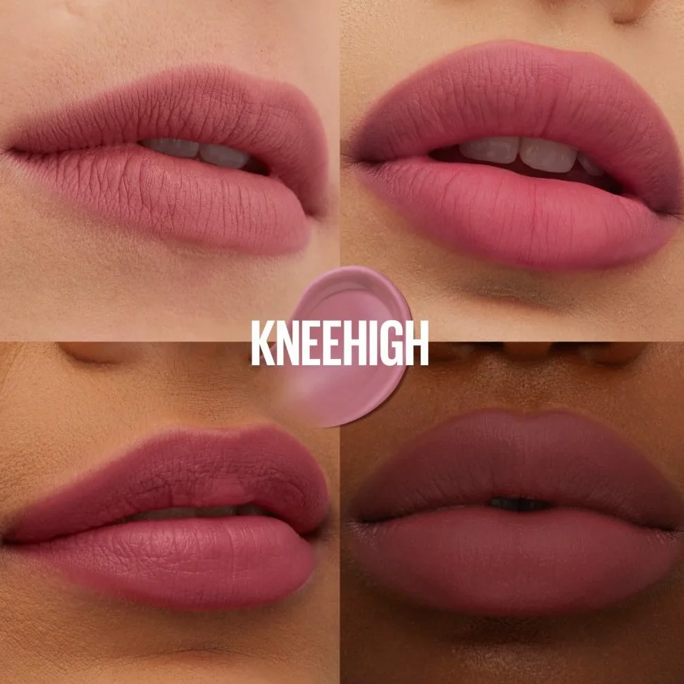 Maybelline New York Teddy Tint, Tinta Labbra A Lunga Tenuta, Effetto Matte Vellutato, Tenuta 12H, Formula Stratificabile, Superstay, Tonalità: Kneehigh 55, 5 ml