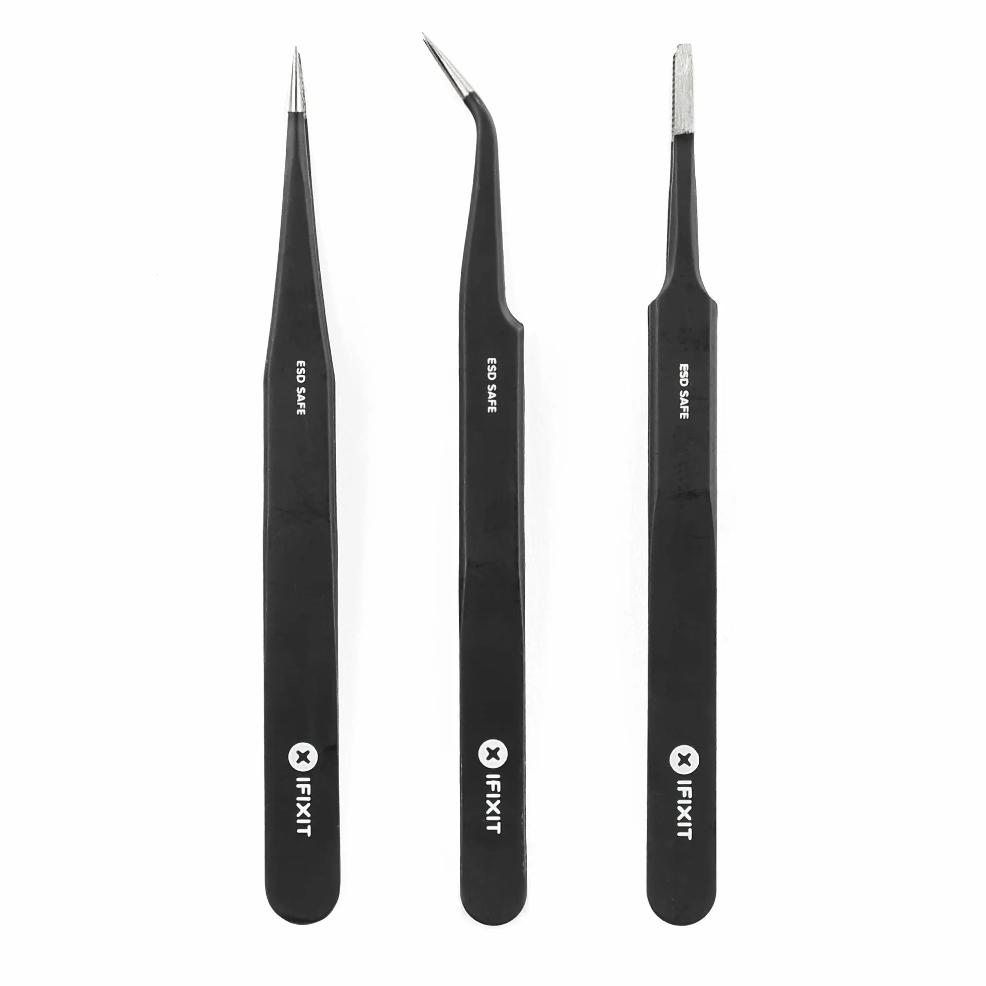 iFixit Precision Tweezers Set, 3 pinzette di precisione per riparazione dispositivi elettronici