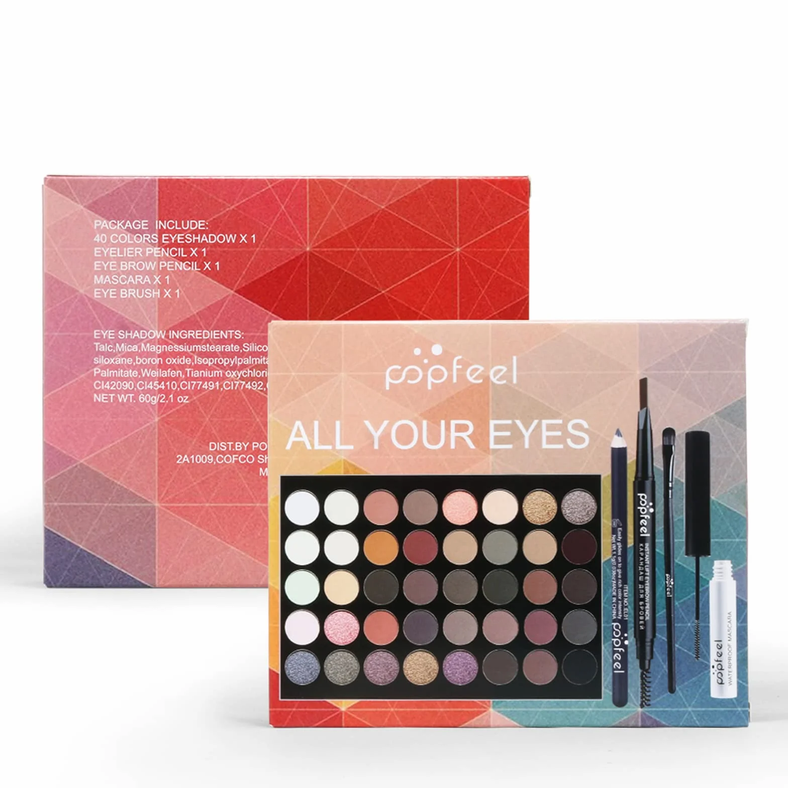 Joyeee Kit Trucco Tutto in Uno per Ragazze Adolescenti, Kit Trucco Completo per Donne Principianti Include Palette di Ombretti, Pennello per Occhi, Mascara, Matita per Sopracciglia Matita per Eyeliner