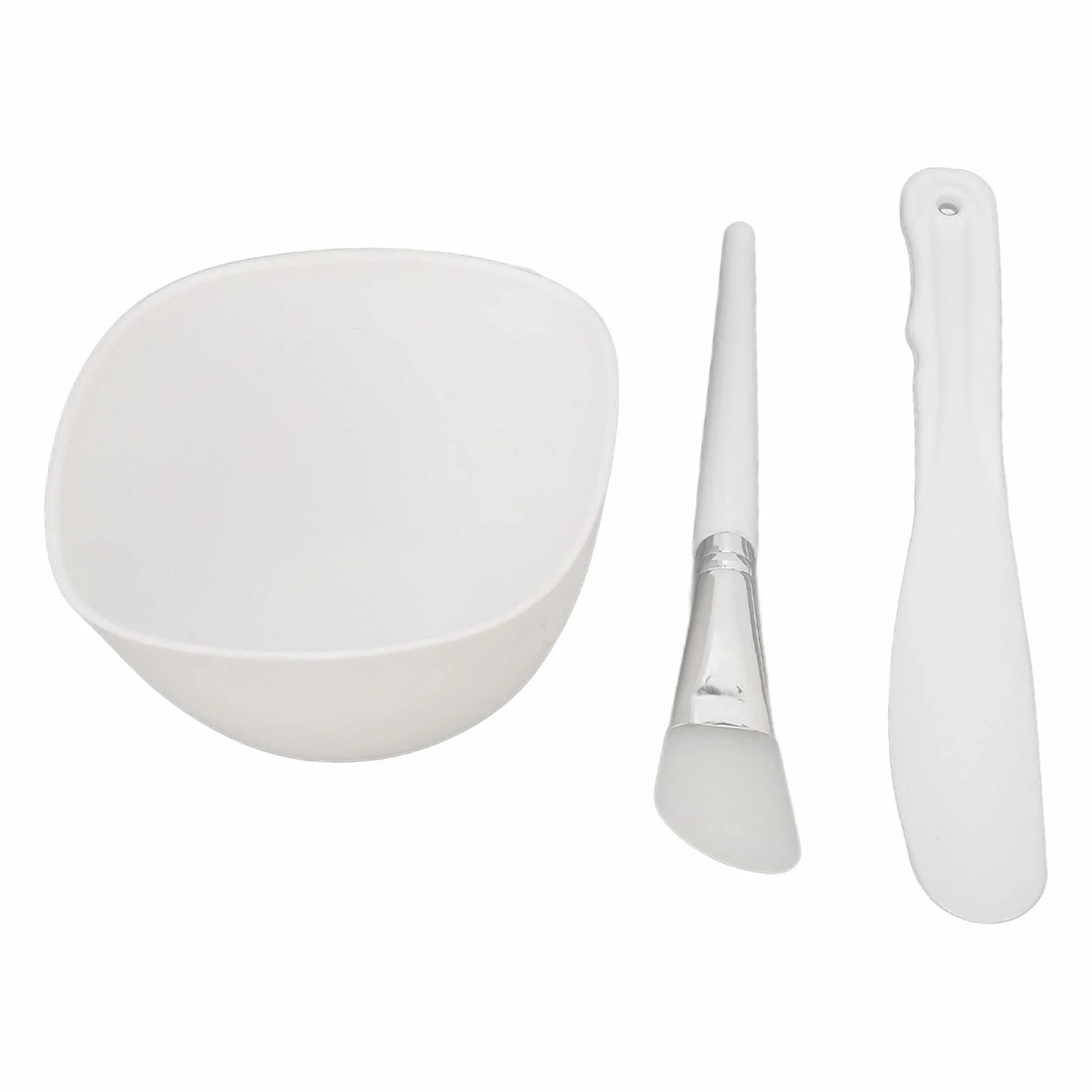 Set di Ciotole per Maschera per il Viso, Kit di Miscelazione per Maschera di Argilla Faite con Ciotola per Maschera in Silicone, Pennello per Maschera e Spatola per il Salone