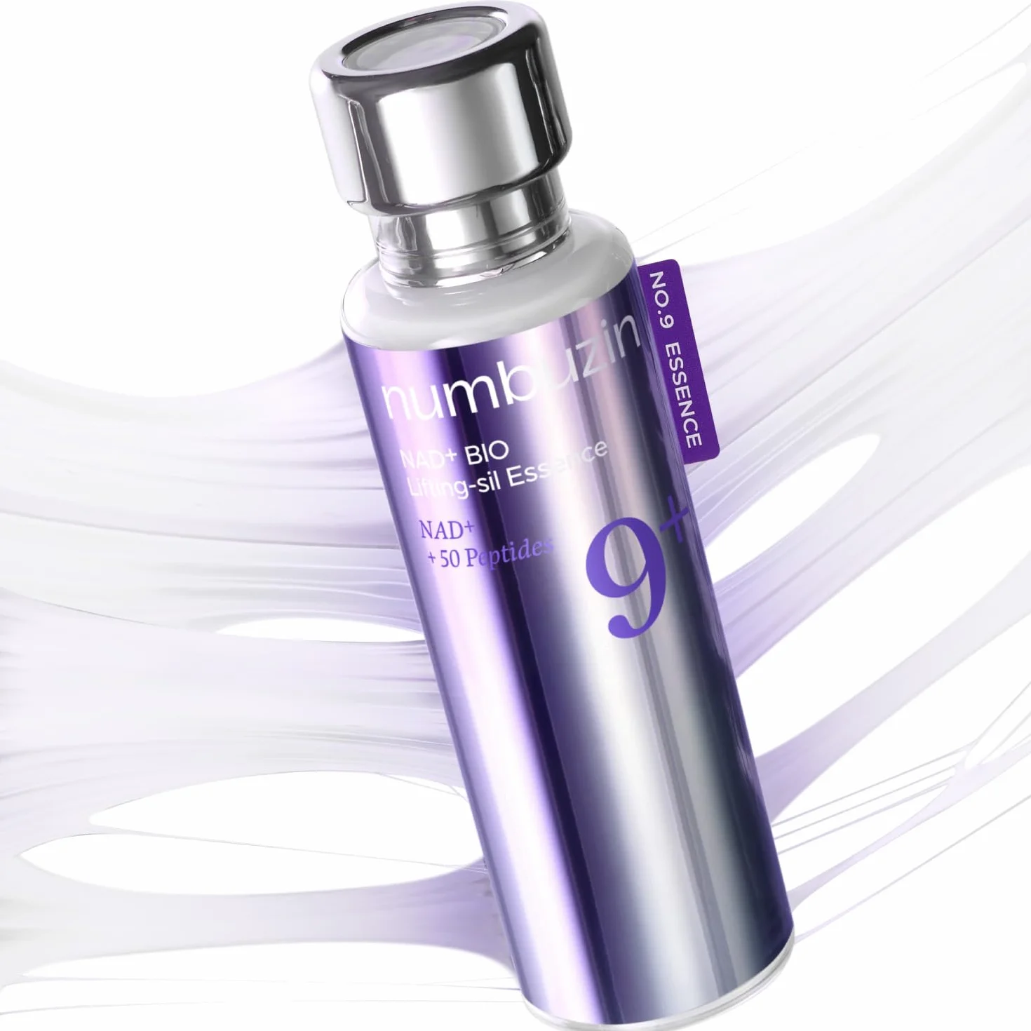 numbuzin No.9 Essence | NAD+ BIO Essence | Firming, Wrinkles, Fine Lines, Elasticity | Peptides, NAD+ | Serum for Aging, Dull Skin | 1.69 fl. oz.