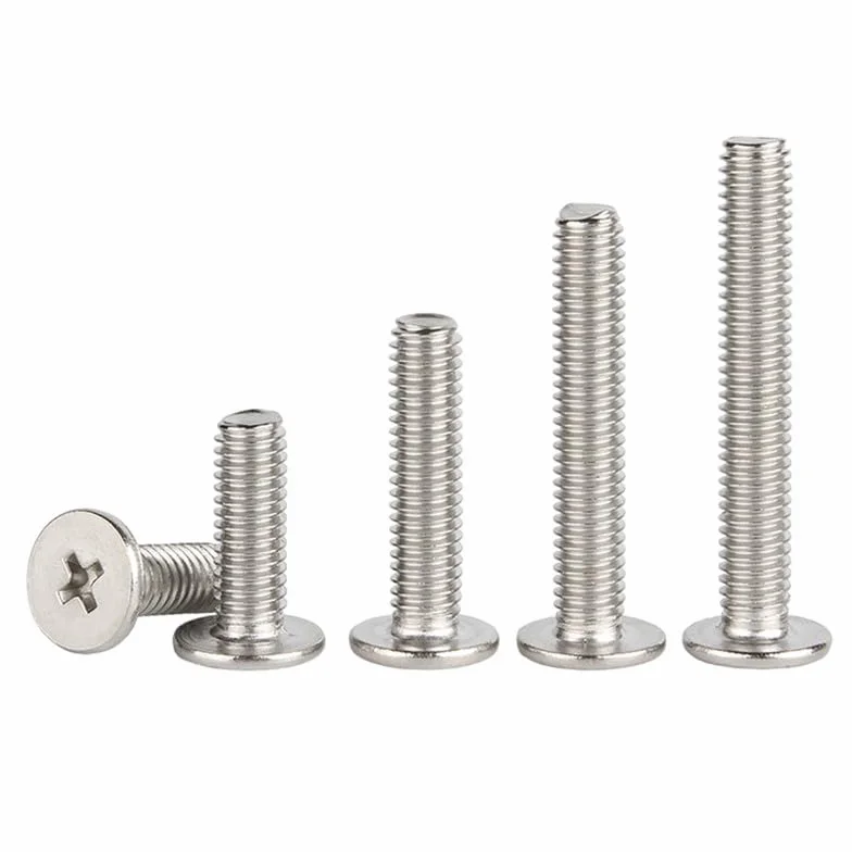 Bulloni Acciaio inossidabile 304 M5 x 14 Testa piatta Croce Viti per computer
