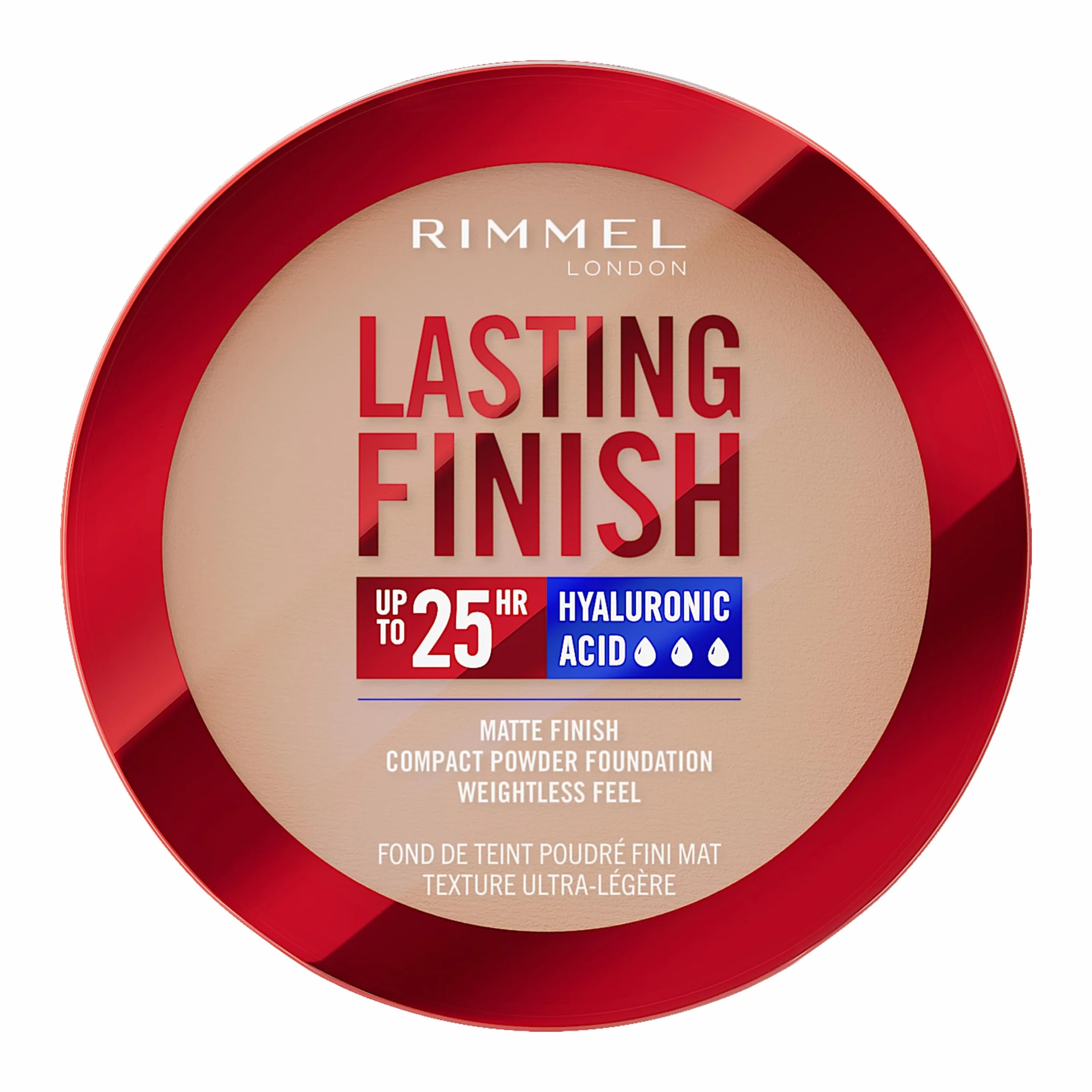Rimmel London, Lasting Finish, 005 Ivory, Fondotinta Compatto, Finish Soft-Focus, Finish opaco, Coprenza totale, SPF20, Formula vegana, 7 g