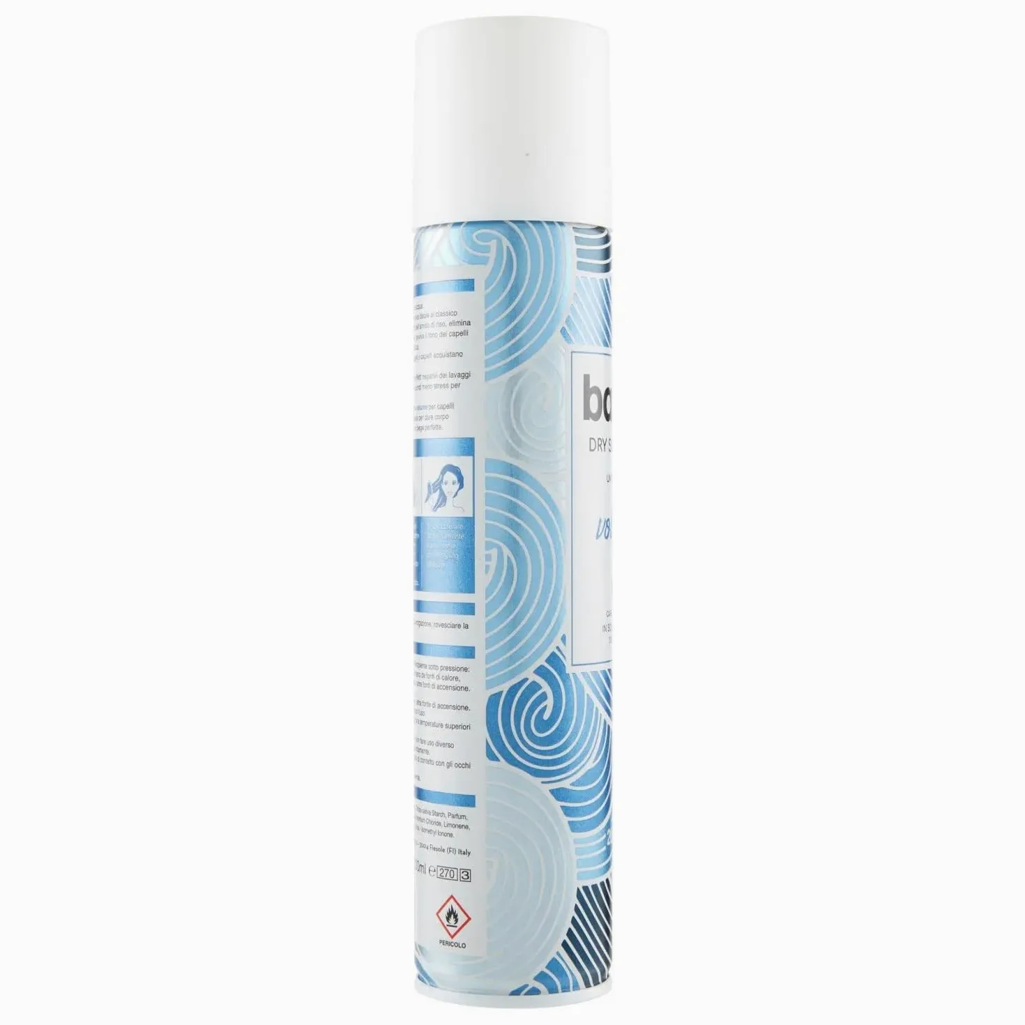 3 x shampoo Batist Volume Dry Shampoo secco per capelli strutturati e voluminosi in 3 minuti, senza acqua, per tutti i capelli, 200 ml + portachiavi Beni Culinari gratuito