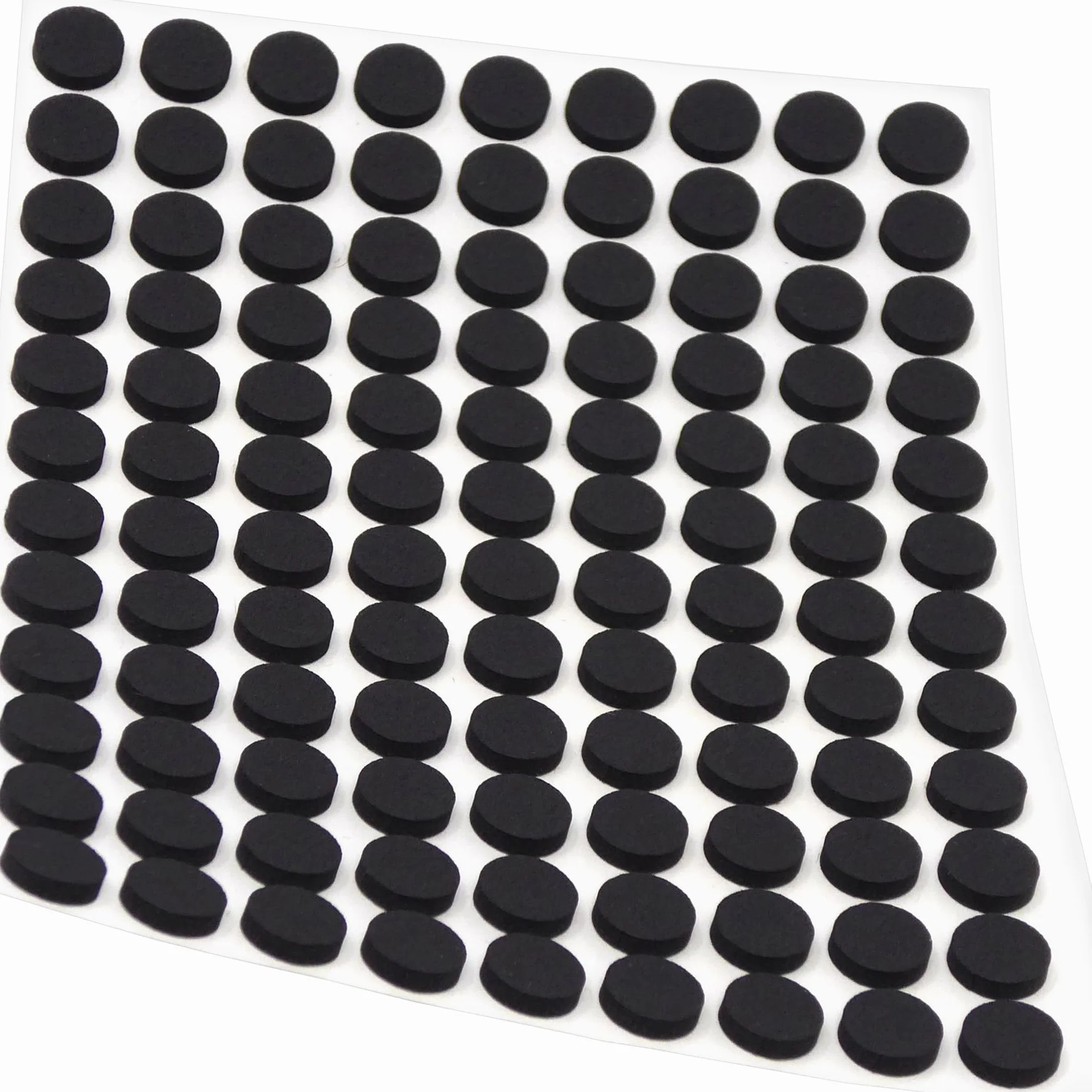 108 szt. Antiscivolo Autoadesivi Ø 10 mm Tondi Piedini Adesivi Gomma Espansa EPDM Adsamm