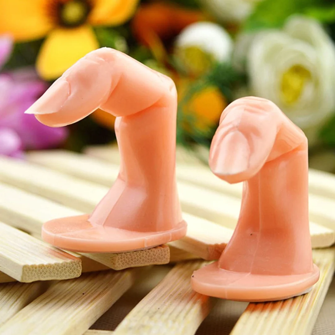 5 pezzi di allenamento per la pratica della nail art, False Finger Practice delle unghie Pratica Modello di dito per dita per la pratica delle nail art